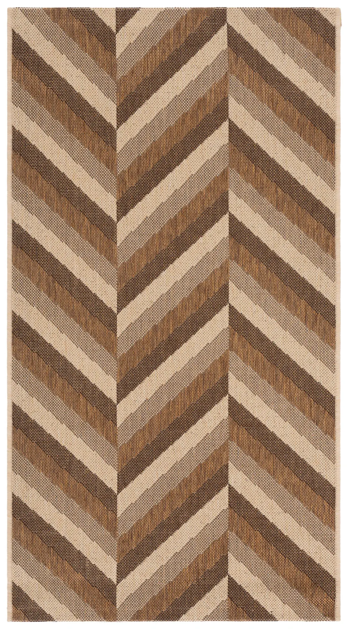 Courtyard Chevron Stripe Outdoor Rug
