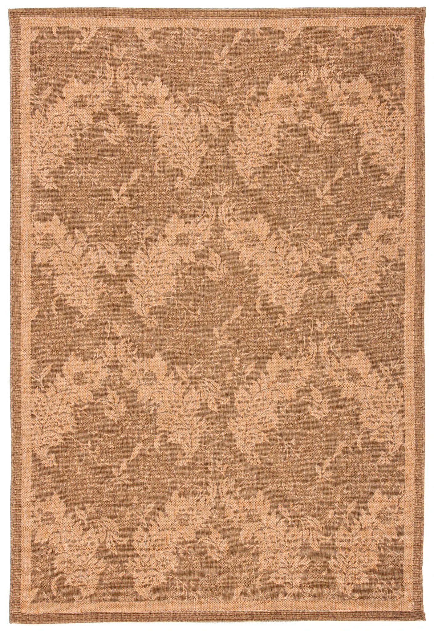 Courtyard Botanical Damask Outdoor Rug