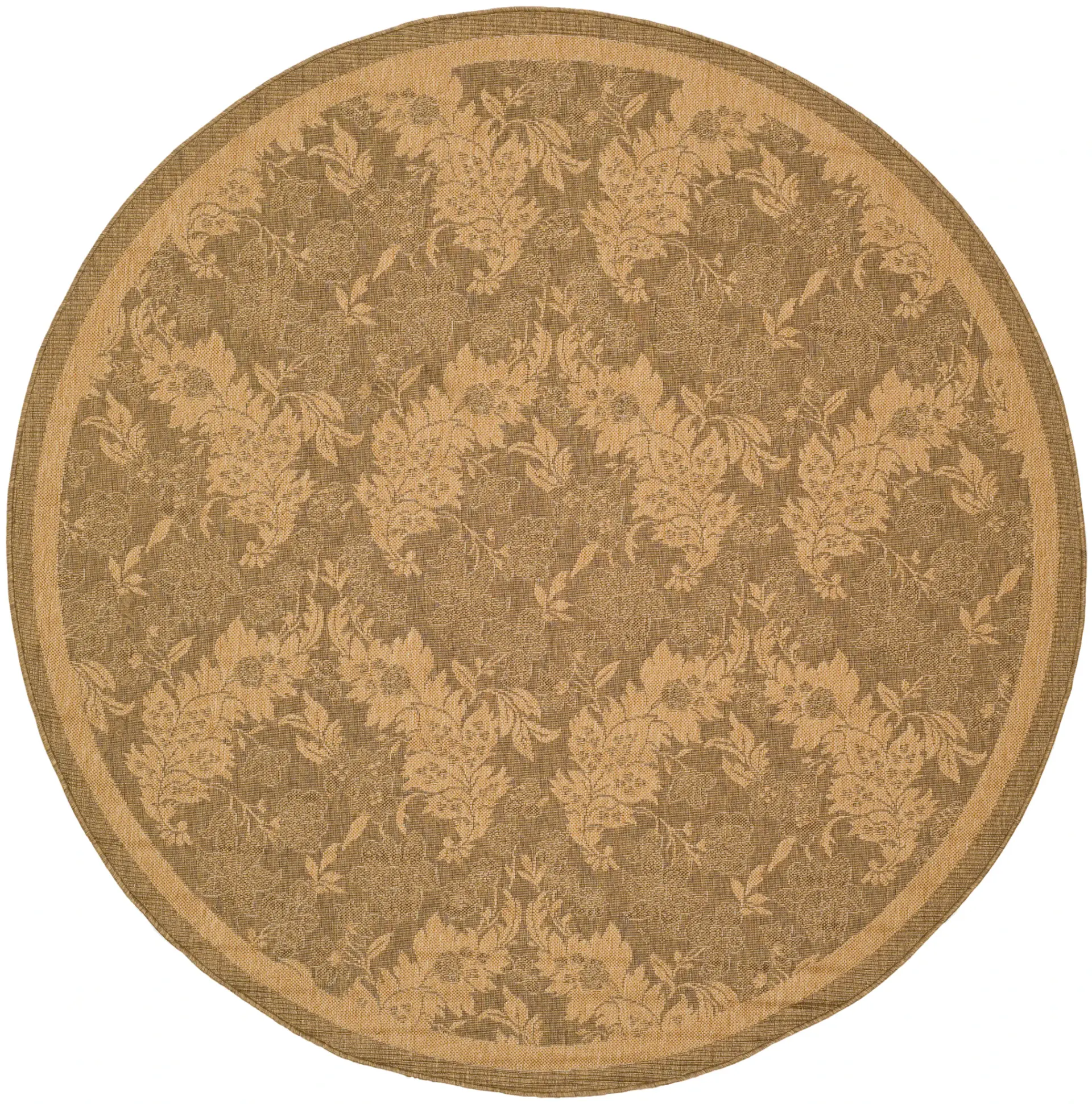Courtyard Botanical Damask Outdoor Rug