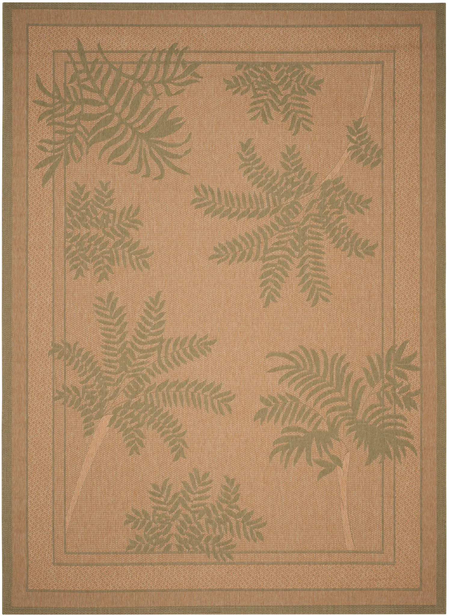 Courtyard Tropical Palm Outdoor Rug