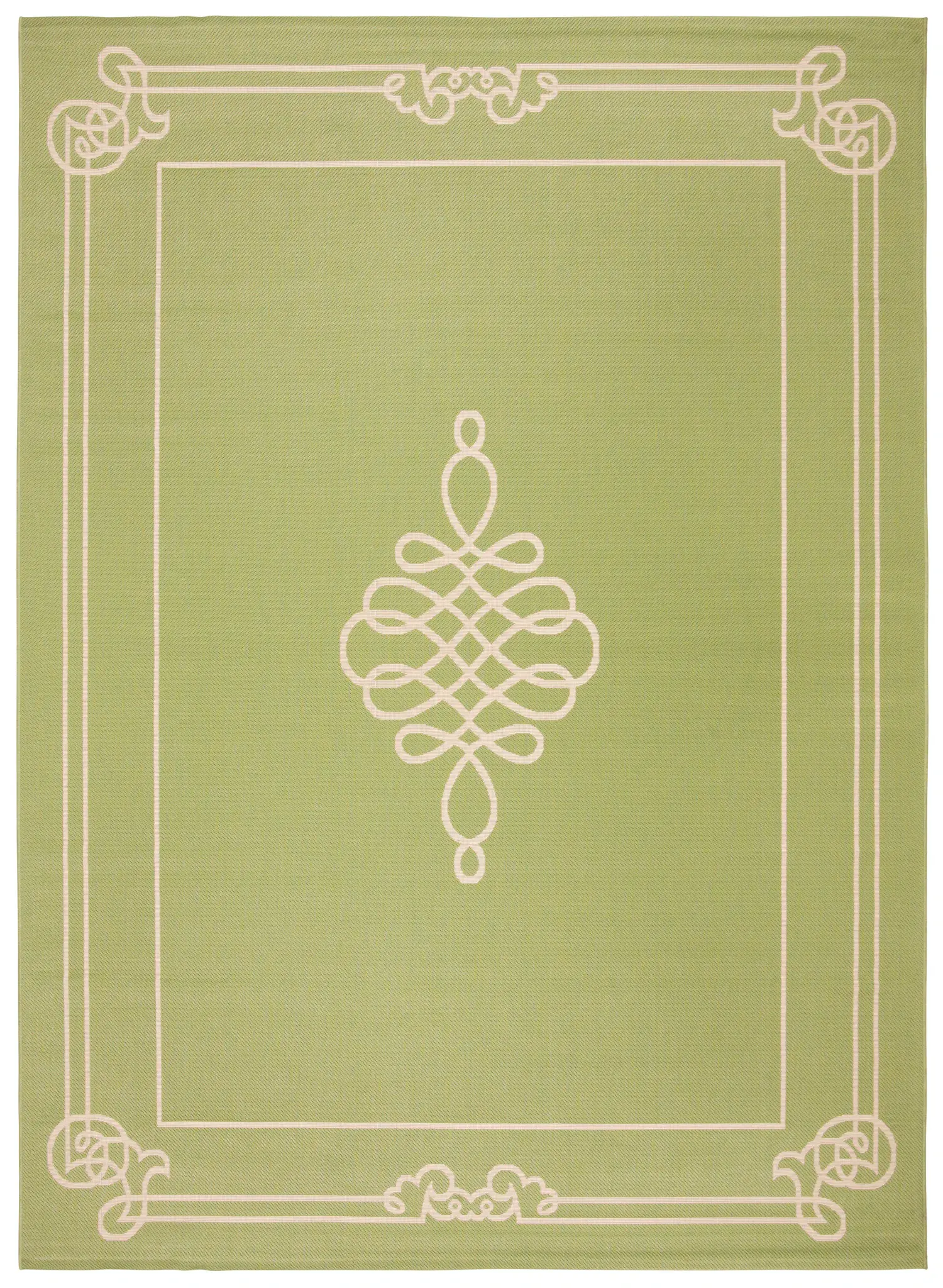 Courtyard Knot Medallion Outdoor Rug