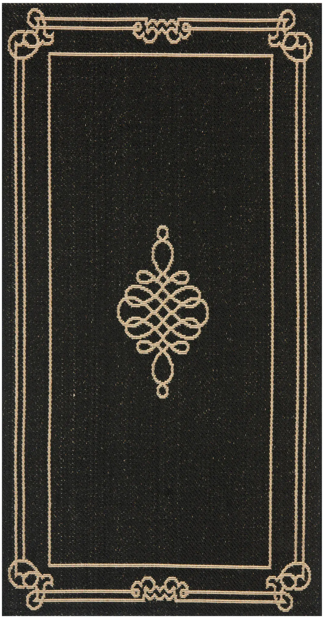 Courtyard Knot Medallion Outdoor Rug