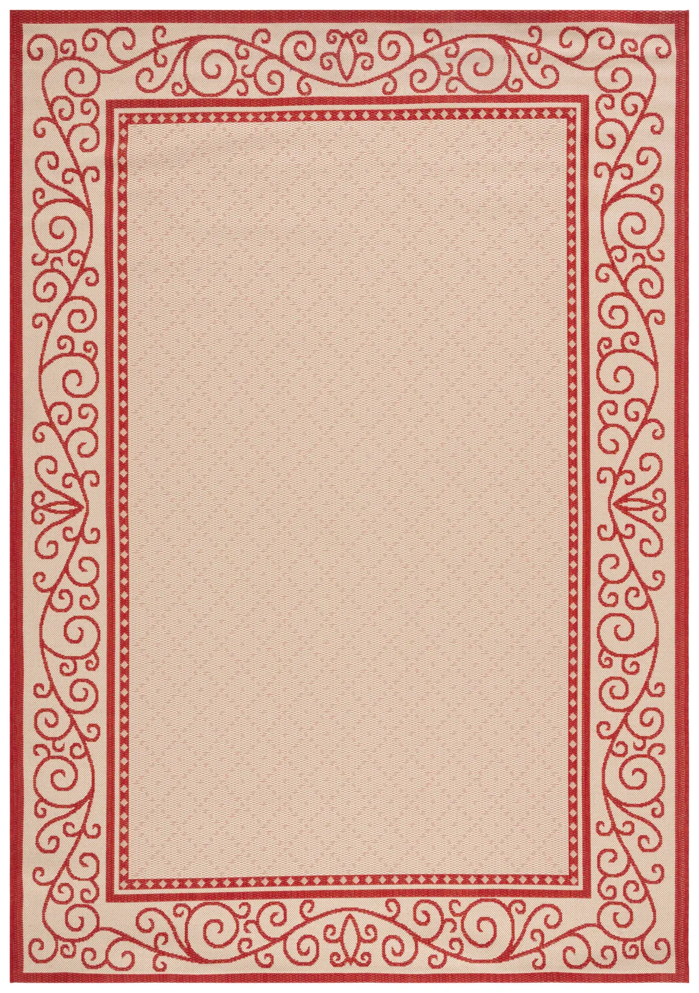 Courtyard Filigree Border Outdoor Rug