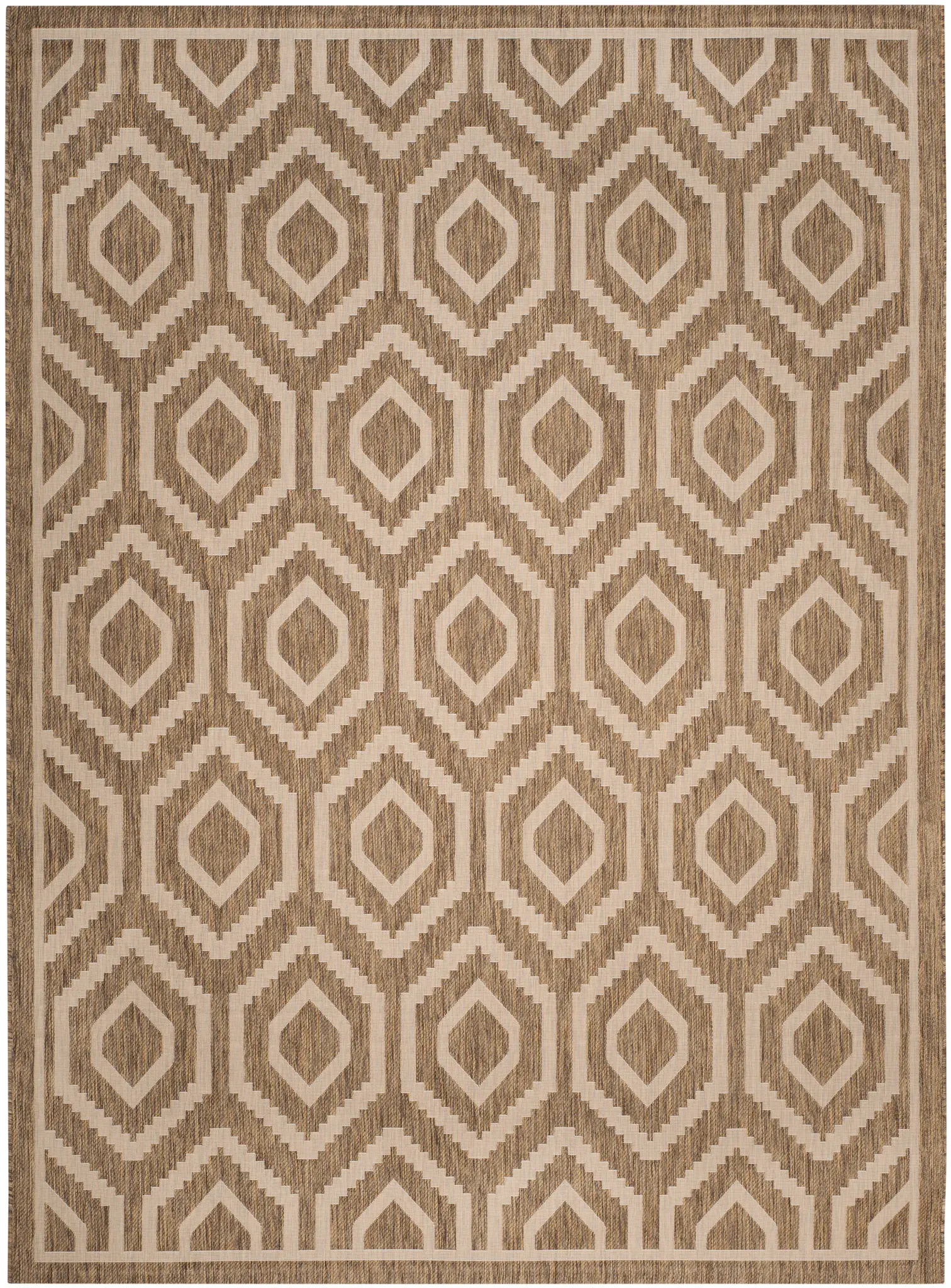 Courtyard Stepped Diamond Outdoor Rug