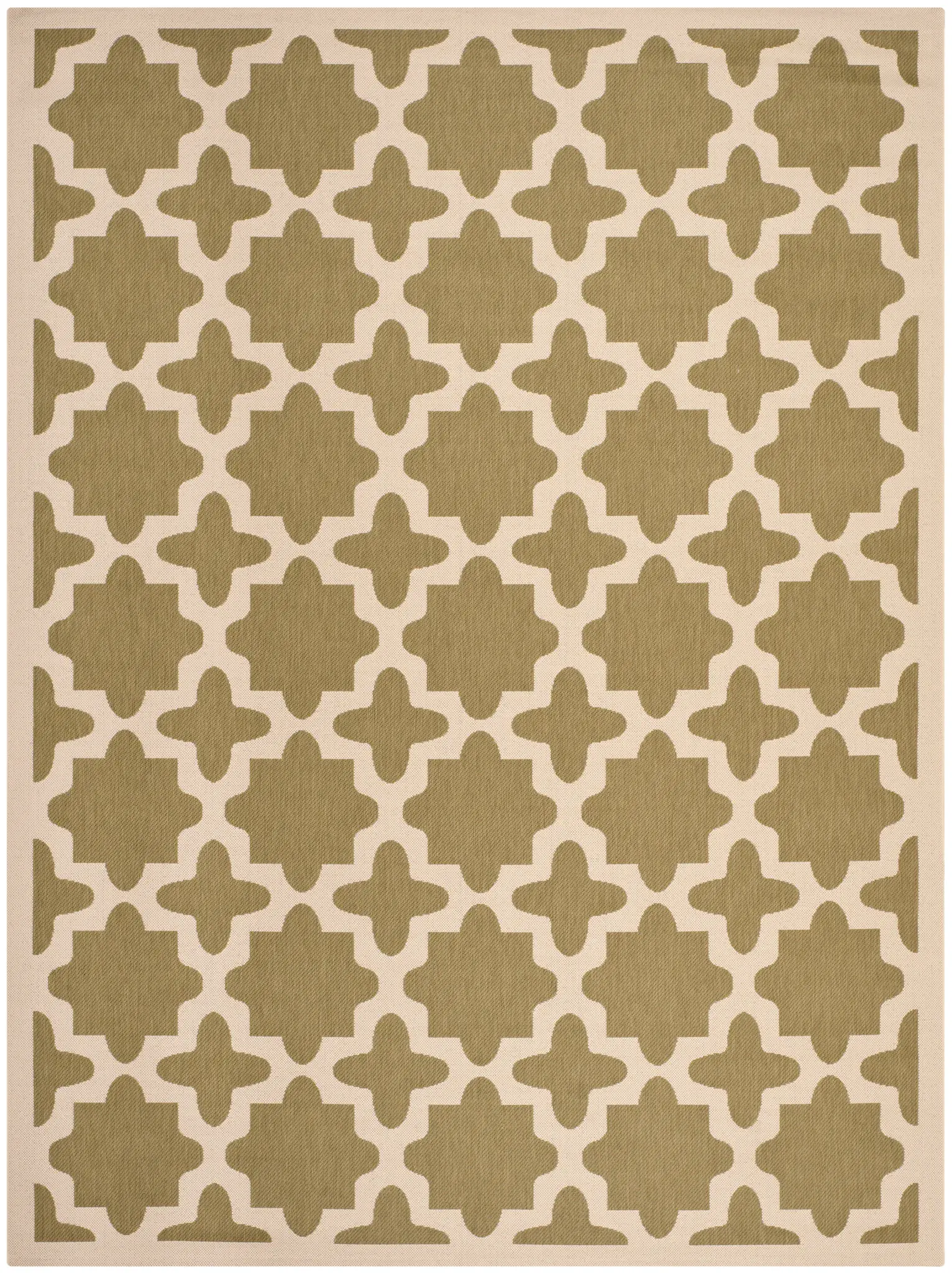 Courtyard Geometric Tile Outdoor Rug