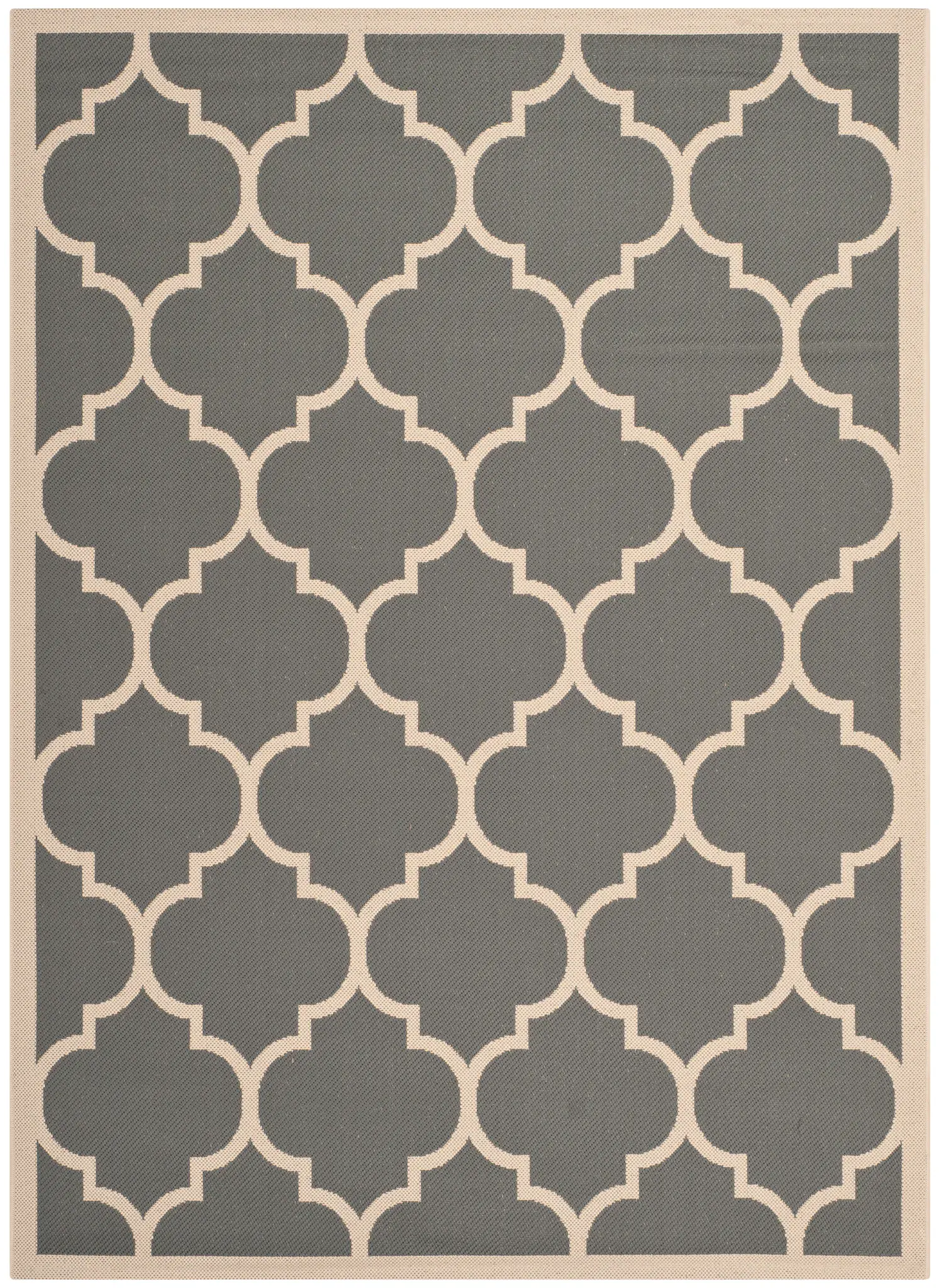Courtyard Quatrefoil Trellis Outdoor Rug