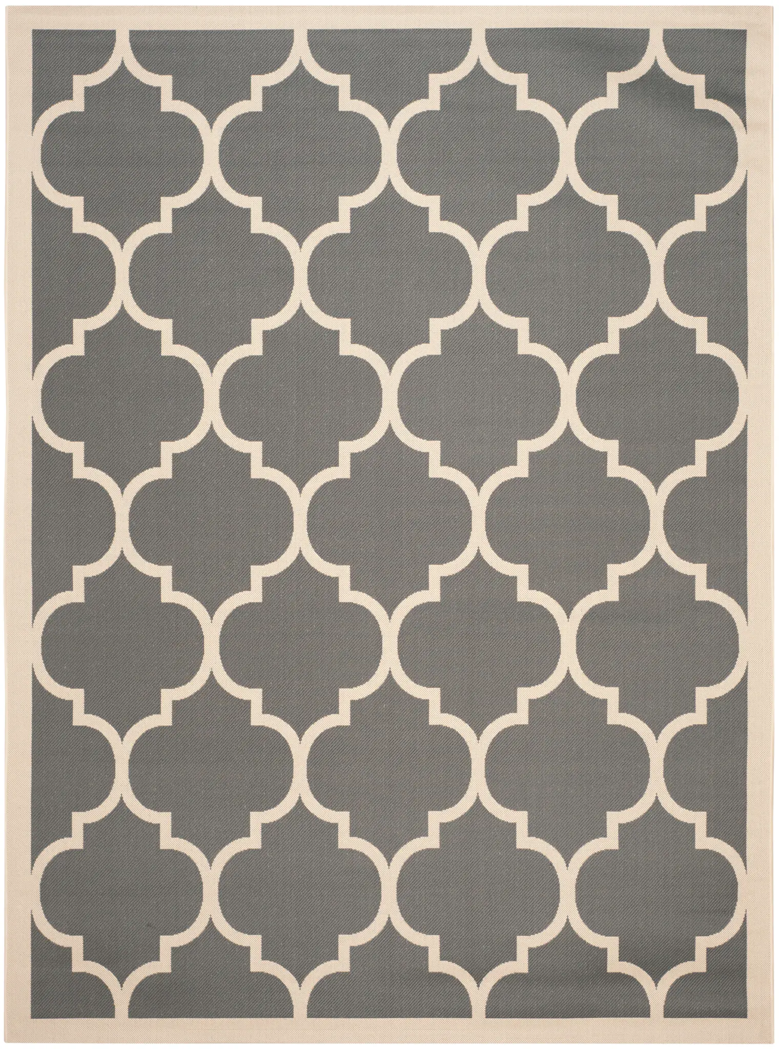 Courtyard Quatrefoil Trellis Outdoor Rug