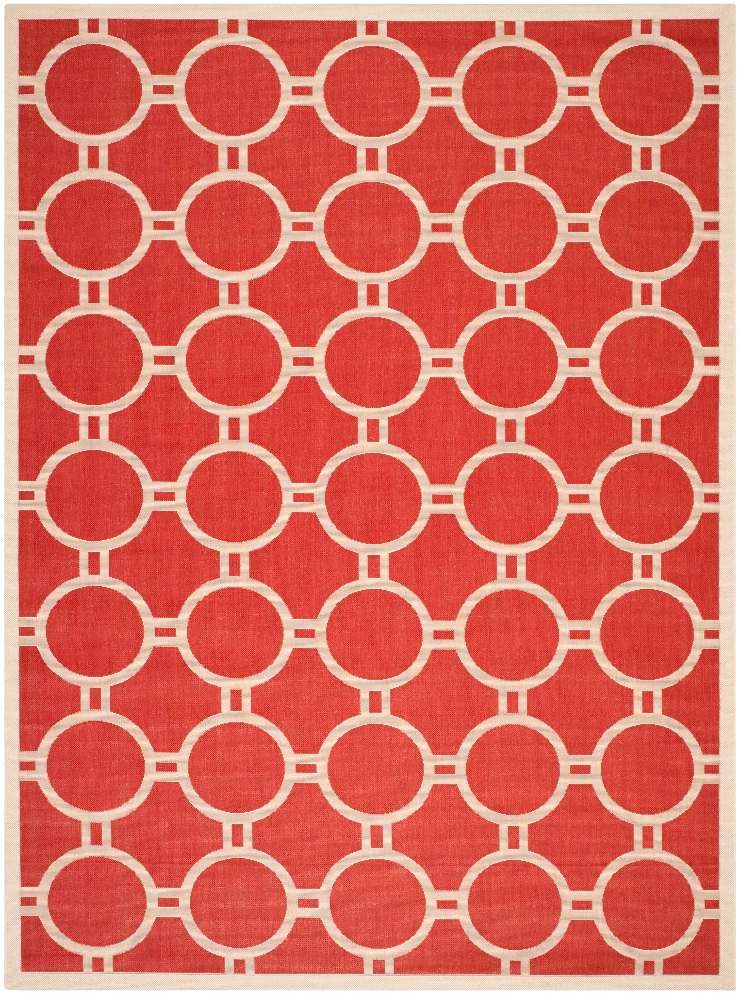 Courtyard Connected Circle Outdoor Rug