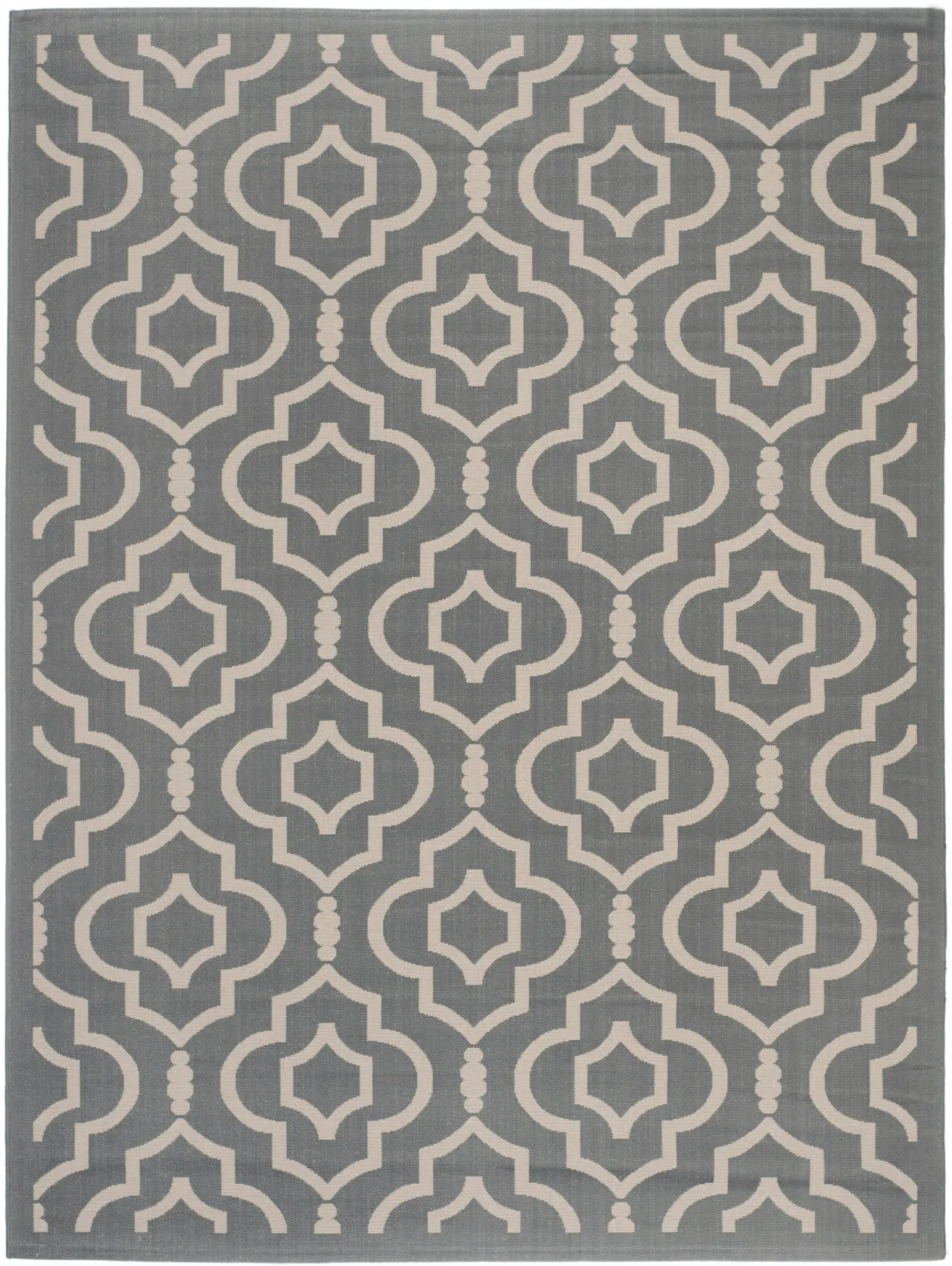 Courtyard Stepped Ogee Trellis Outdoor Rug