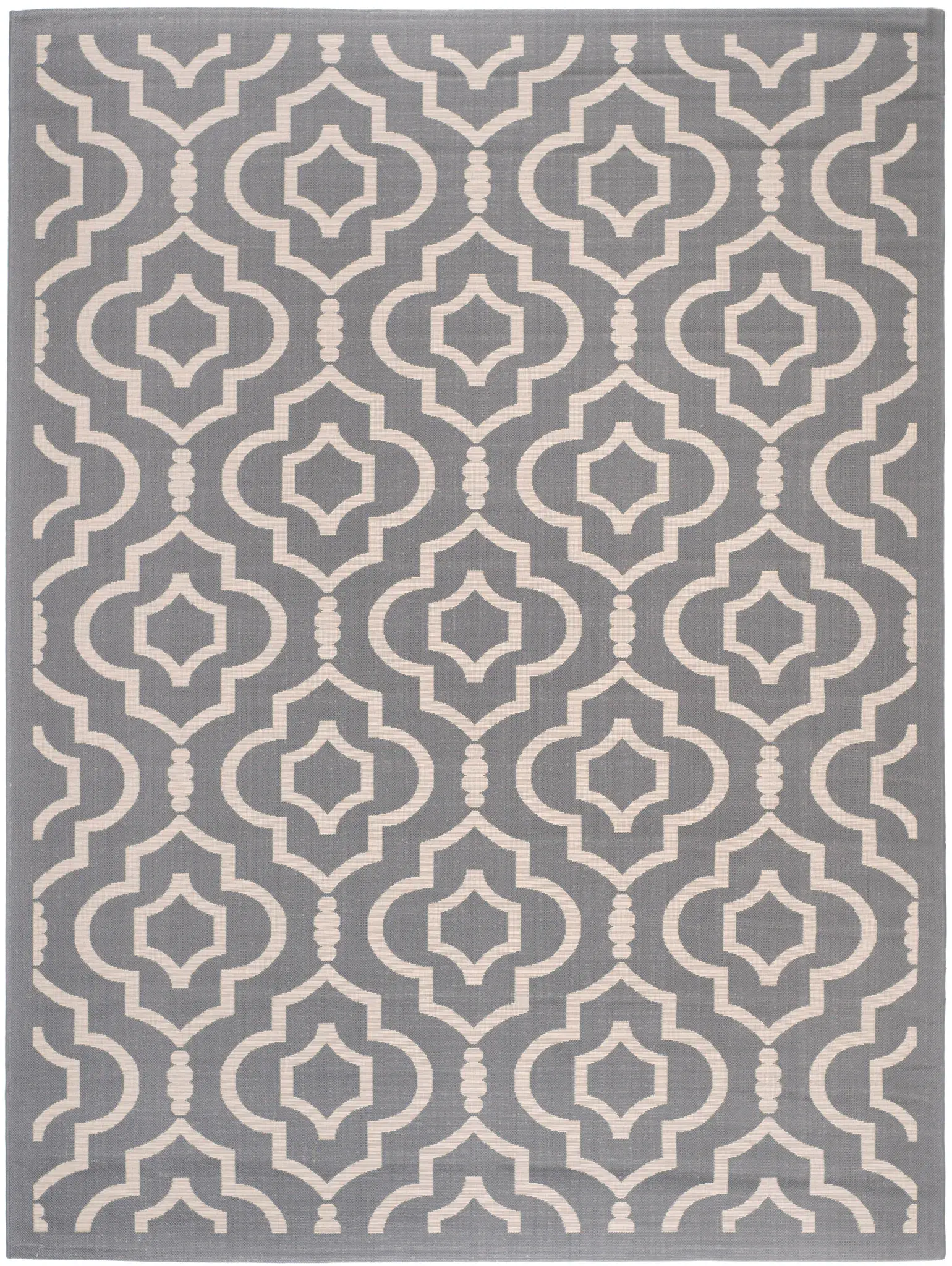 Courtyard Stepped Ogee Trellis Outdoor Rug