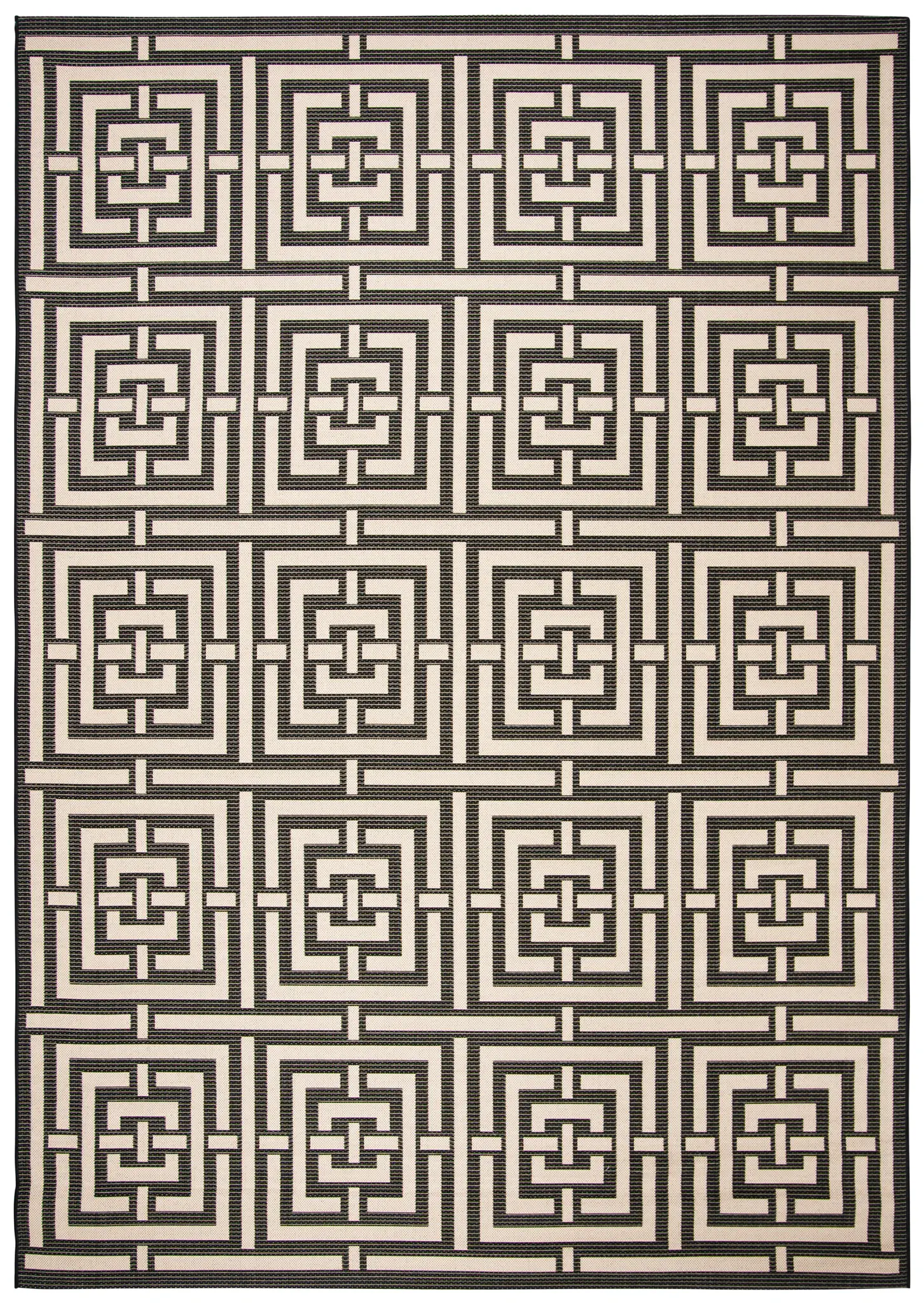 Courtyard Interlocking Square Outdoor Rug