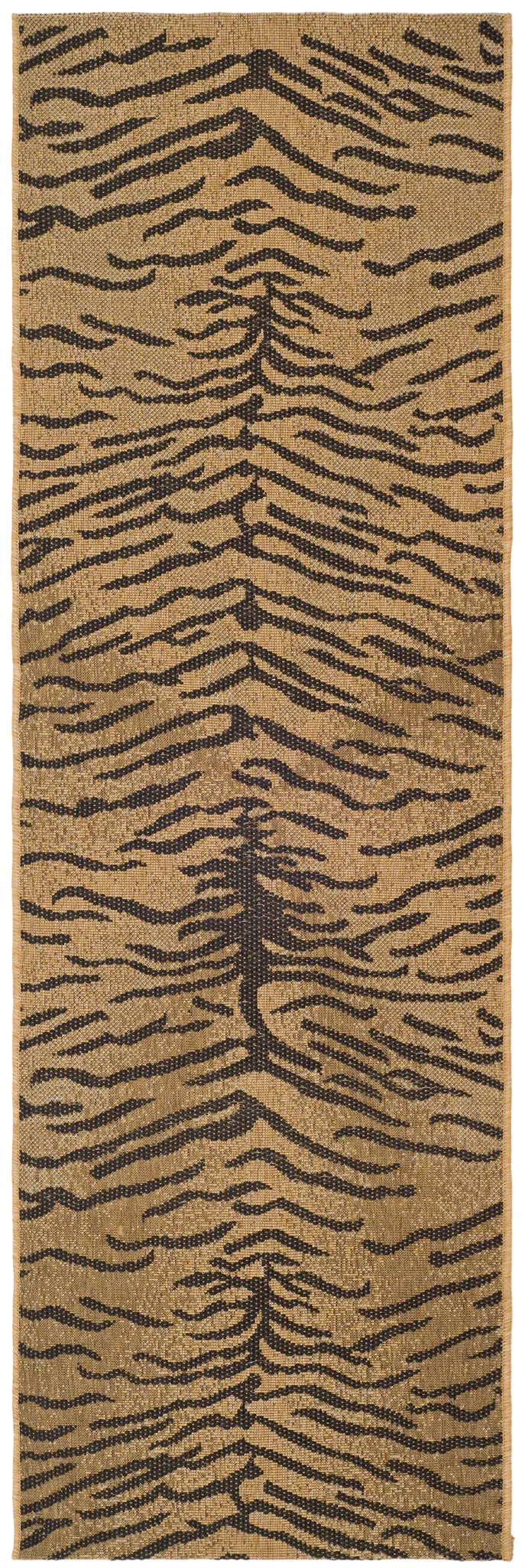 Courtyard Wavy Zebra Stripe Outdoor Rug