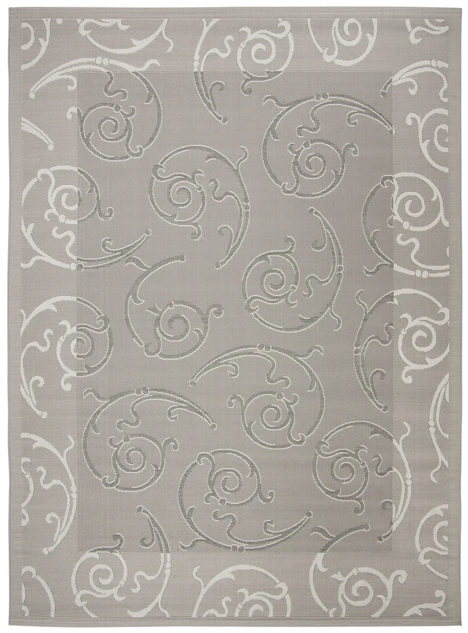 Courtyard Scrolling Vine Outdoor Rug