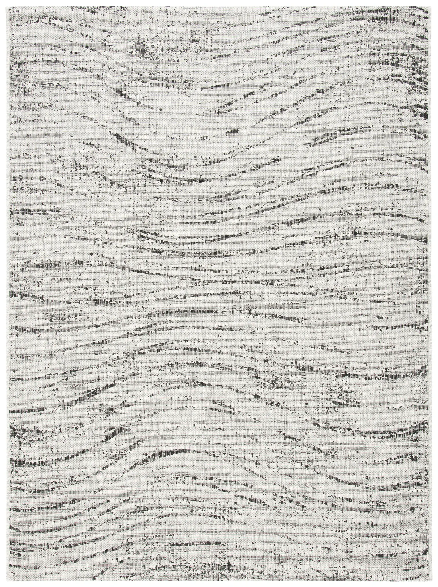Courtyard Wavy Line Outdoor Rug