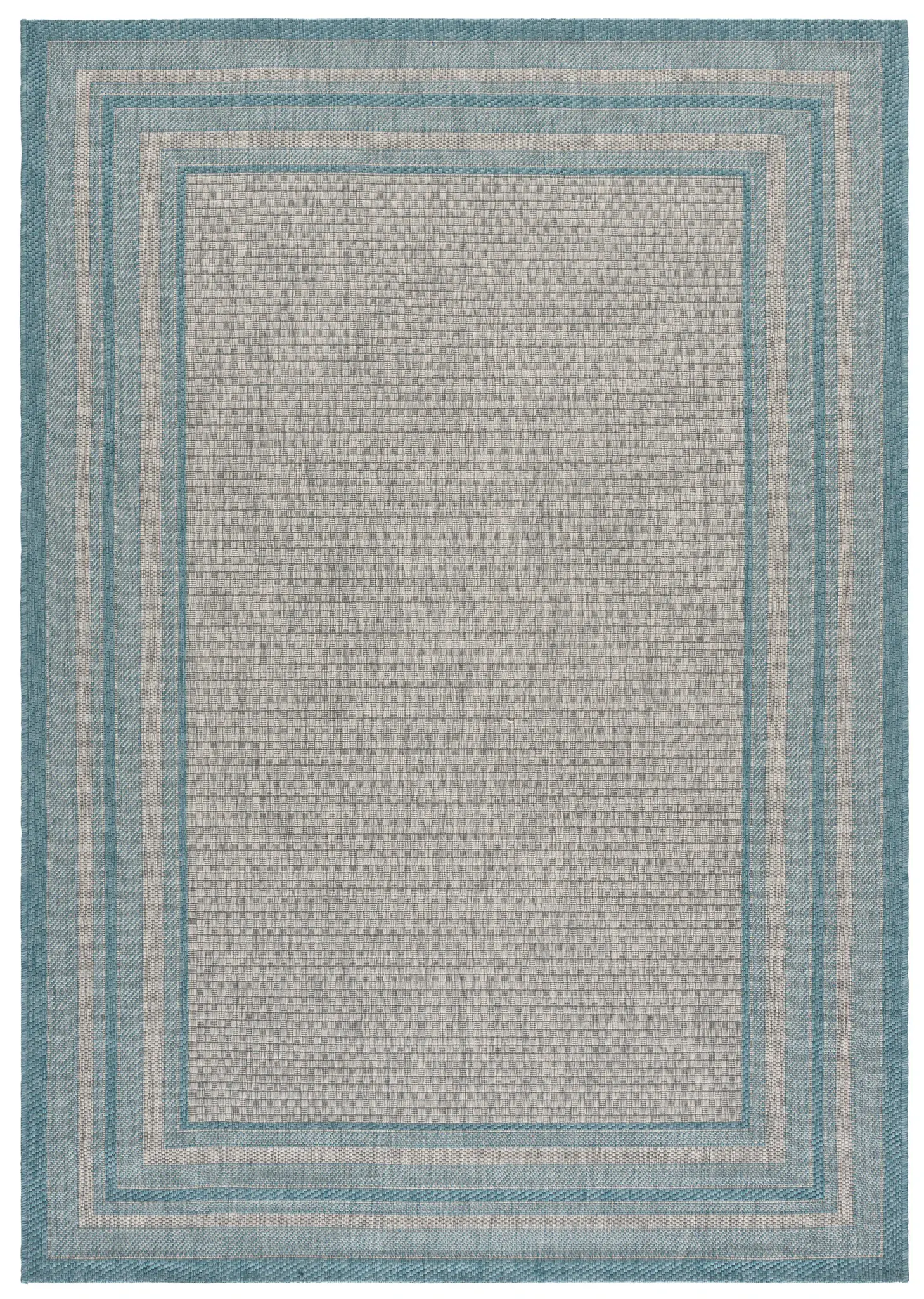 Courtyard Concentric Border Outdoor Rug