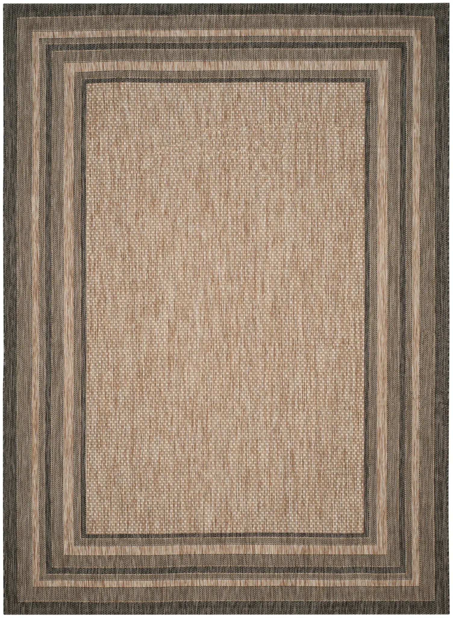 Courtyard Concentric Border Outdoor Rug