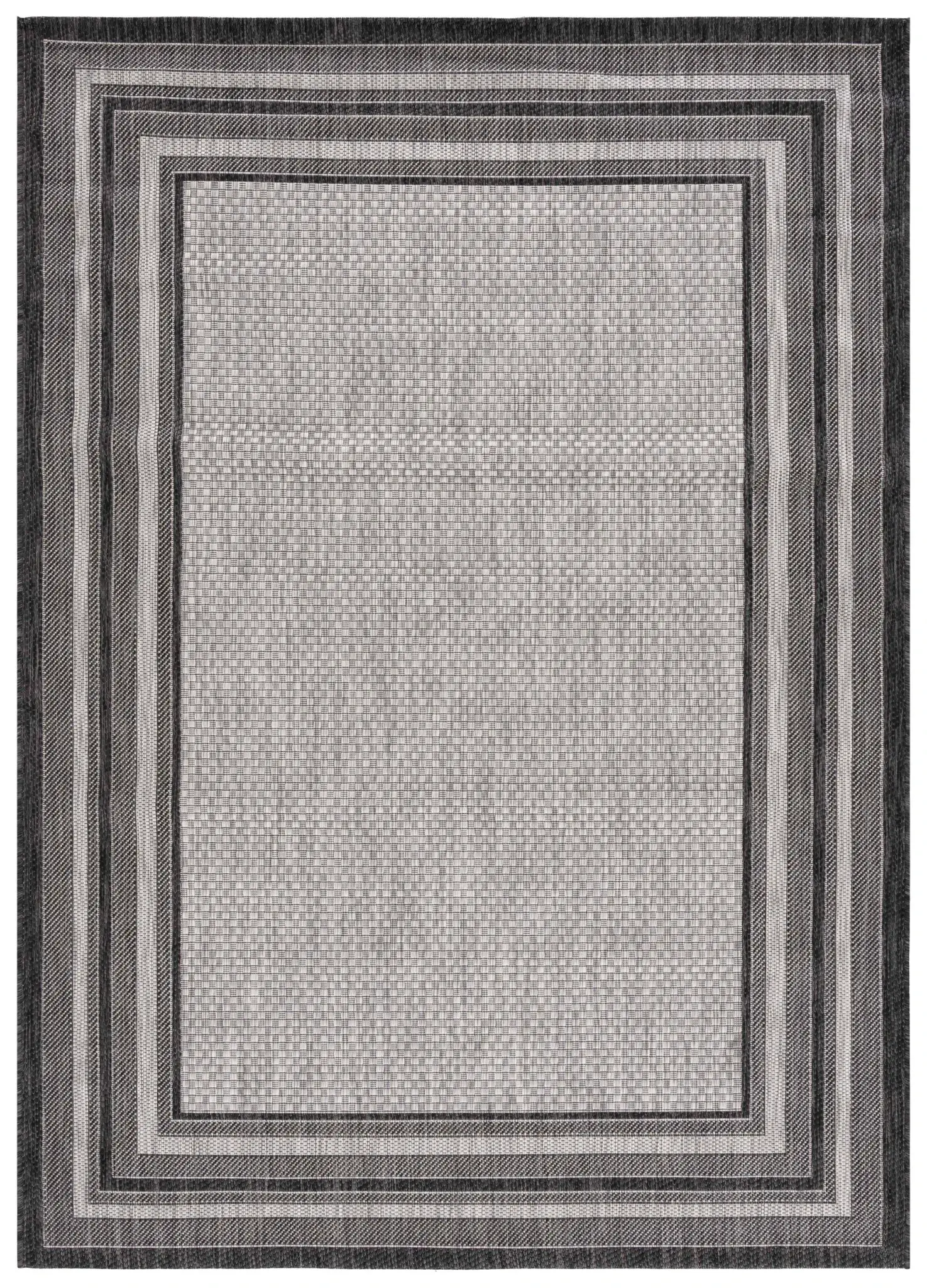 Courtyard Concentric Border Outdoor Rug