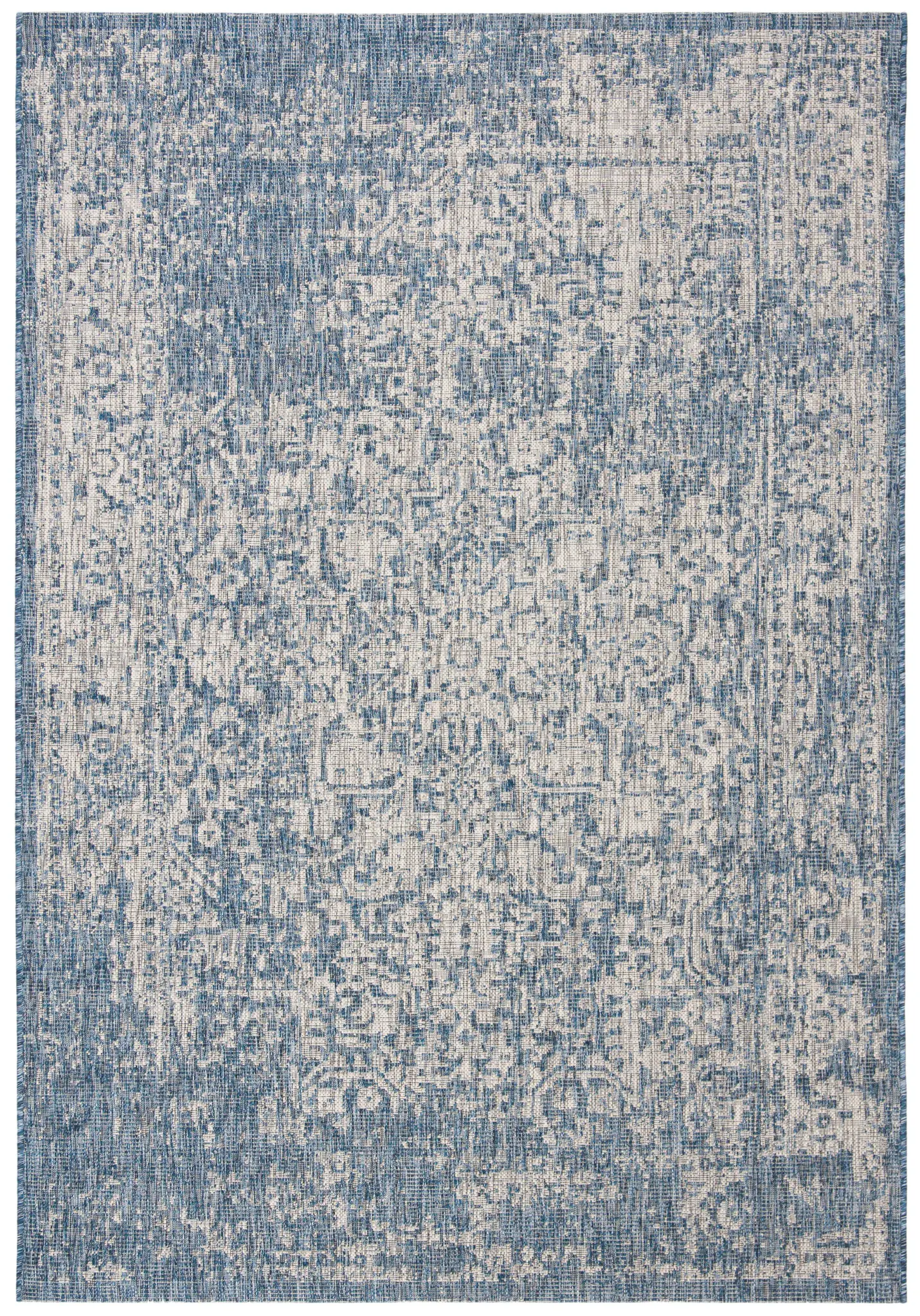 Courtyard Abstract Medallion Outdoor Rug