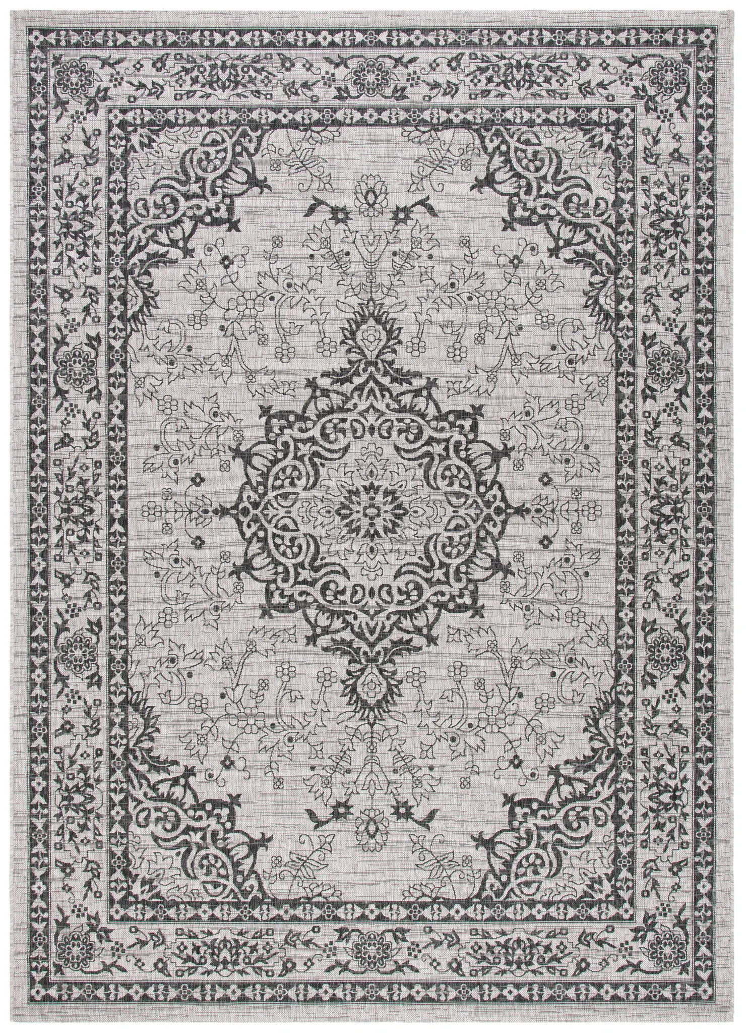 Courtyard Persian Medallion Outdoor Rug