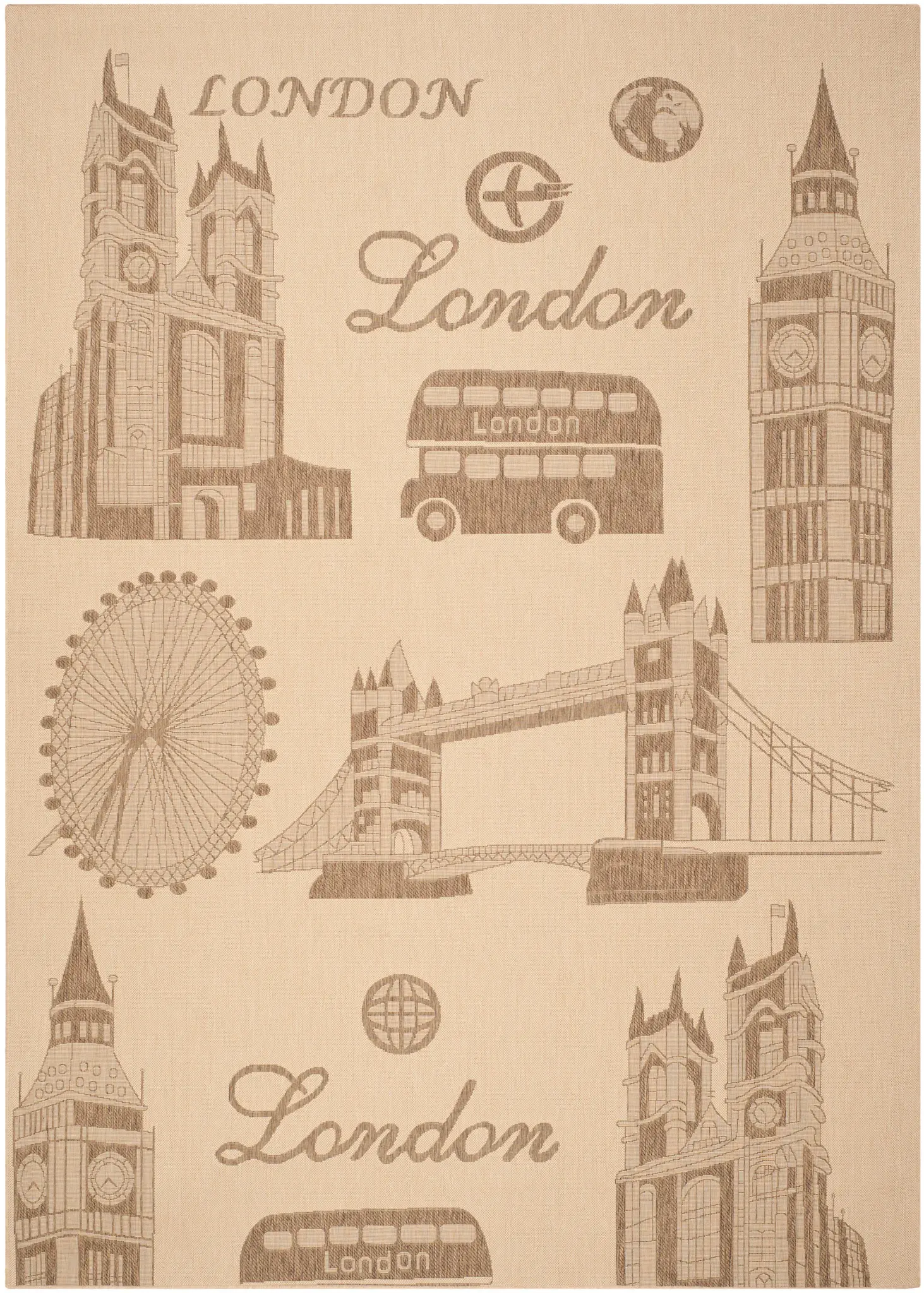 Courtyard London Landmark Outdoor Rug