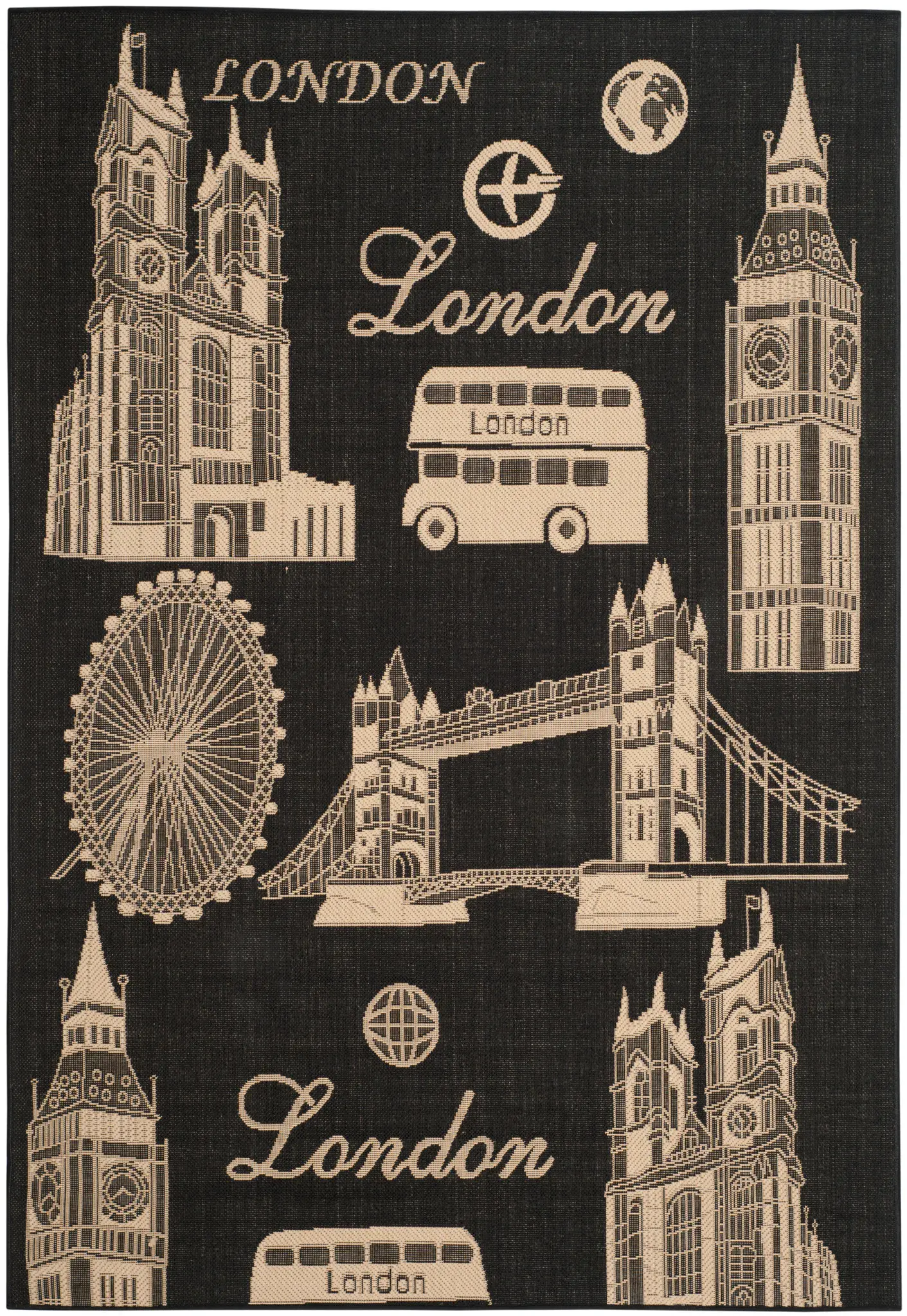 Courtyard London Landmark Outdoor Rug