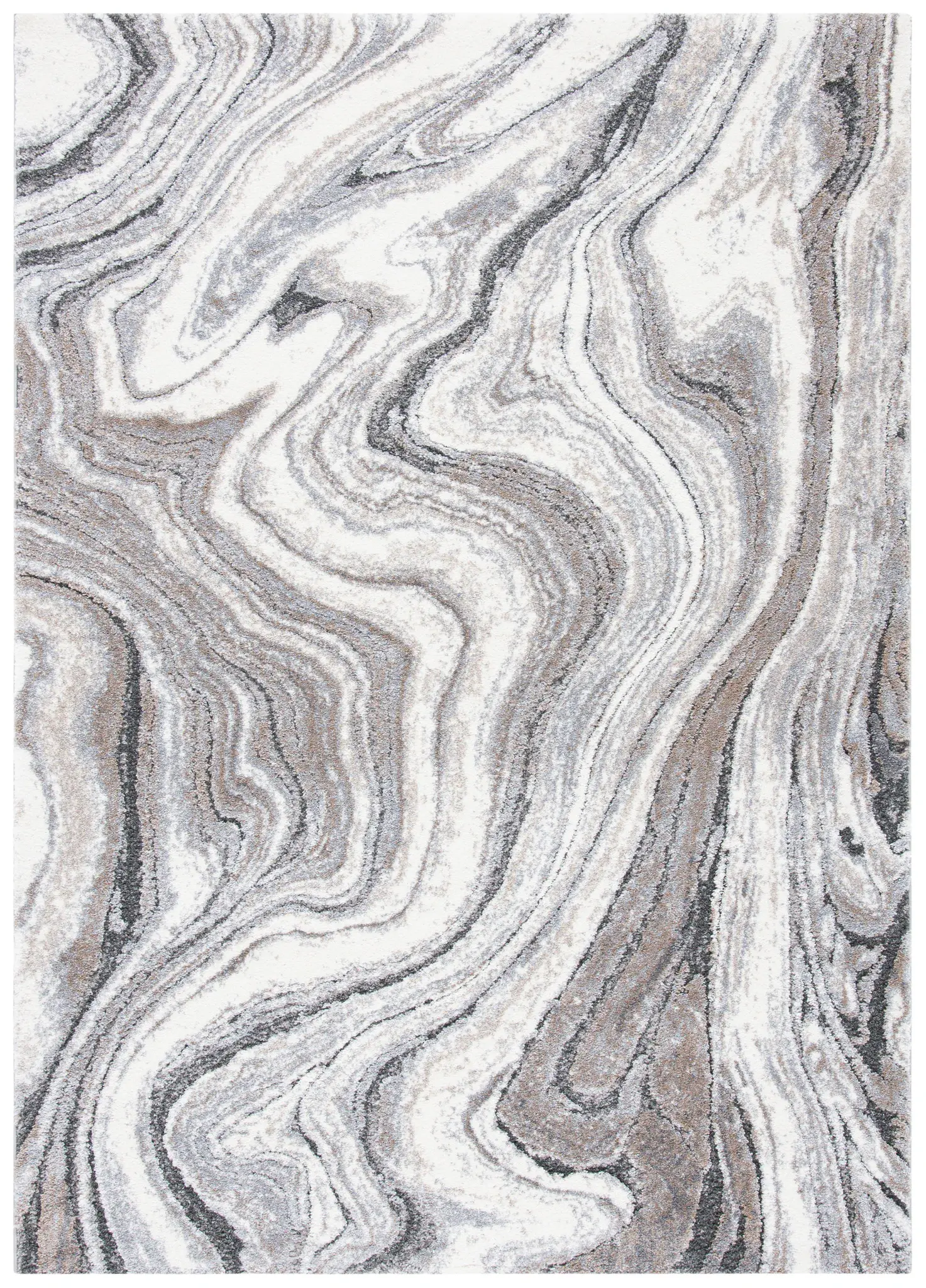 Cyrus Marble Wave Shag Rug