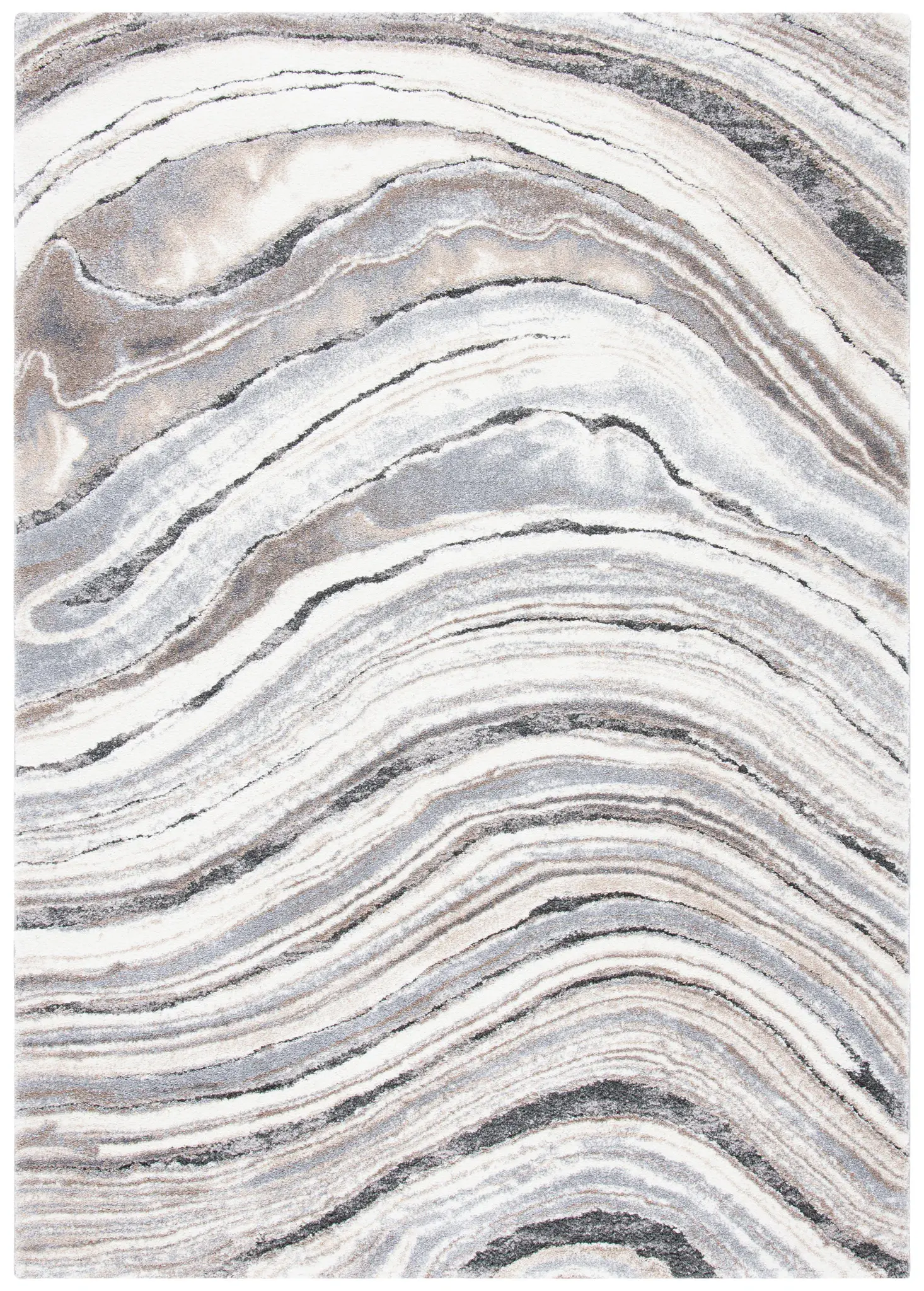 Cyrus Marbled Wave Shag Rug