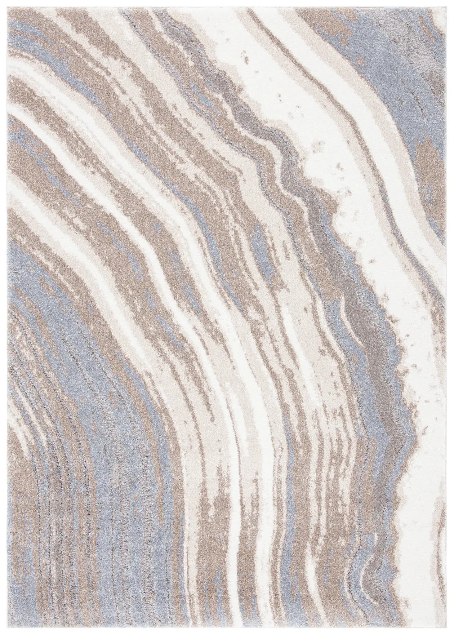 Cyrus Diagonal Marble Shag Rug