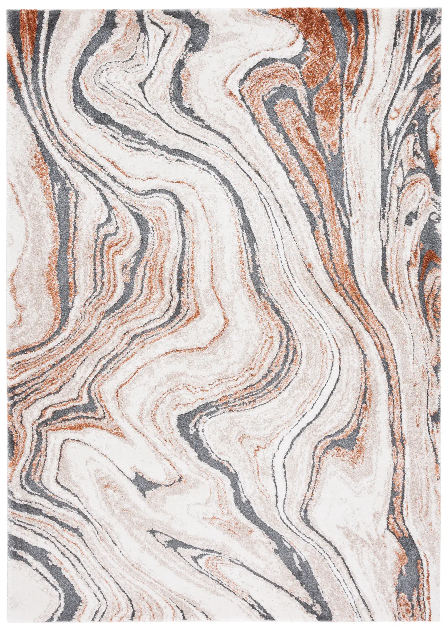 Cyrus Marbled Swirl Shag Rug