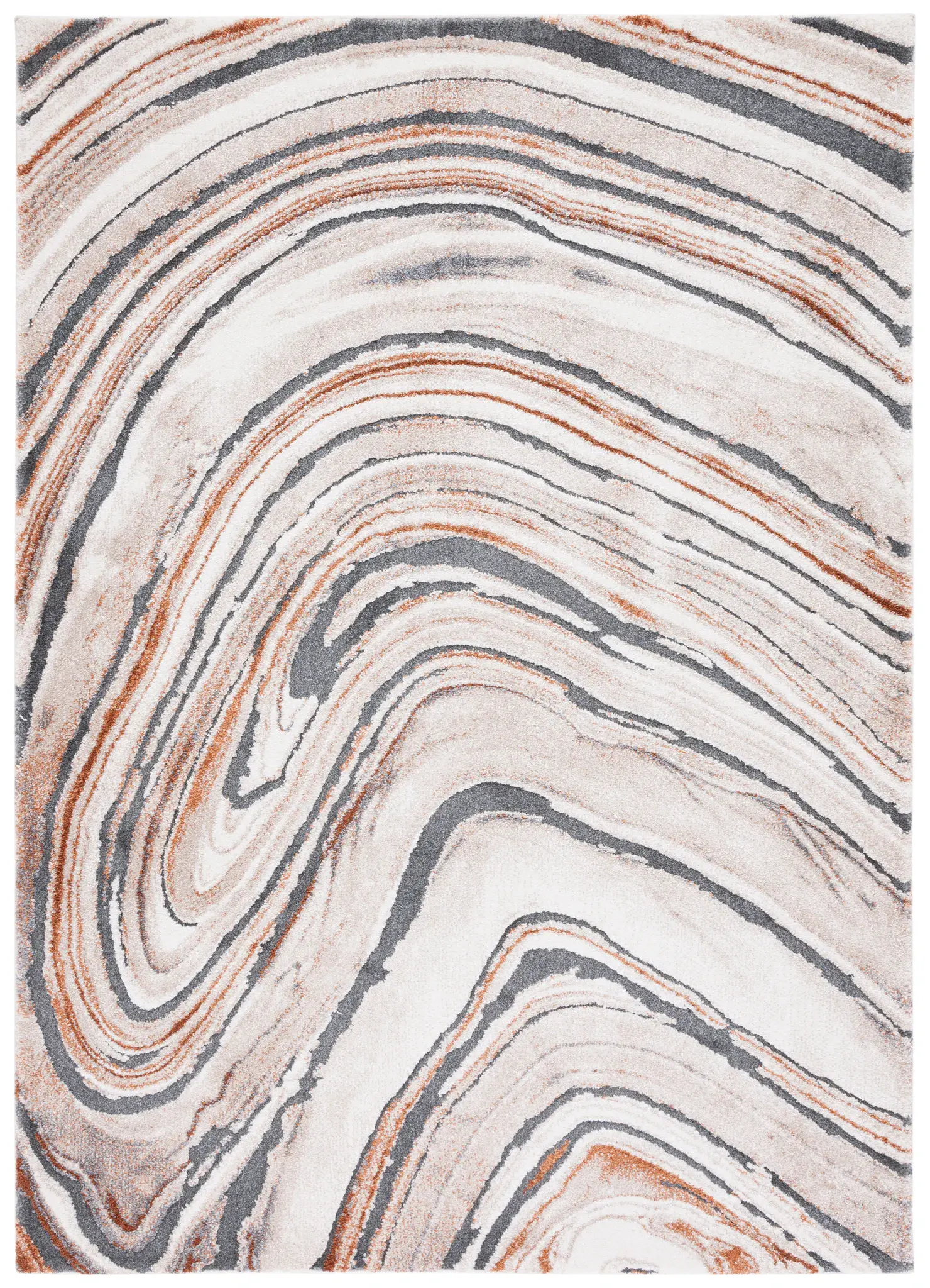 Cyrus Arched Agate Shag Rug