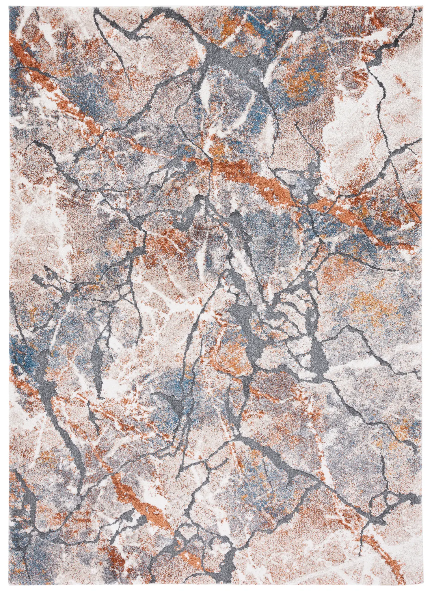 Cyrus Veined Marble Shag Rug