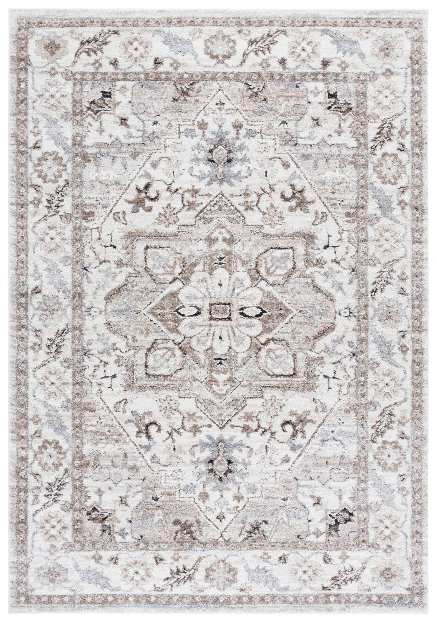 Cyrus Floral Medallion Shag Rug