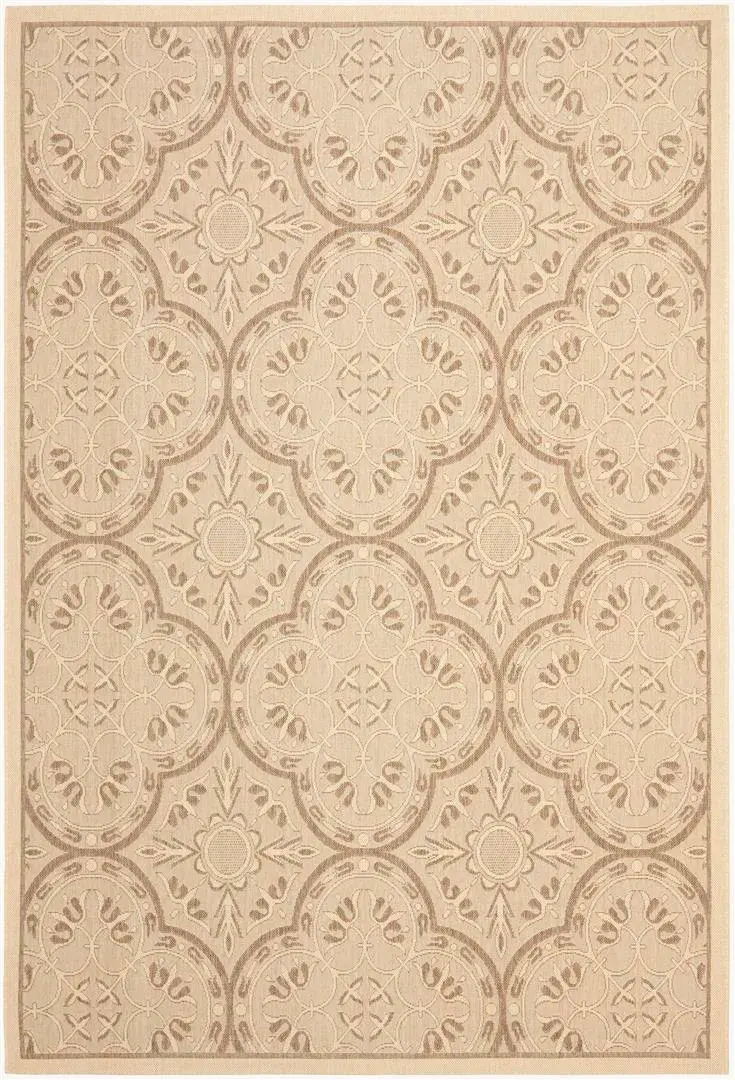 Courtyard Large-Scale Quatrefoil Trellis Outdoor Rug