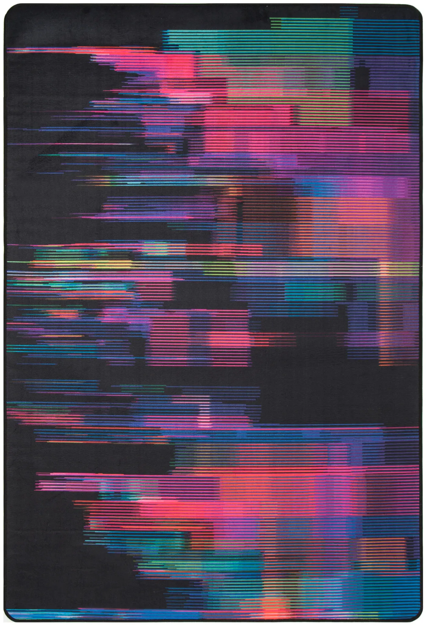 Daytona Abstract Stripe Washable Rug