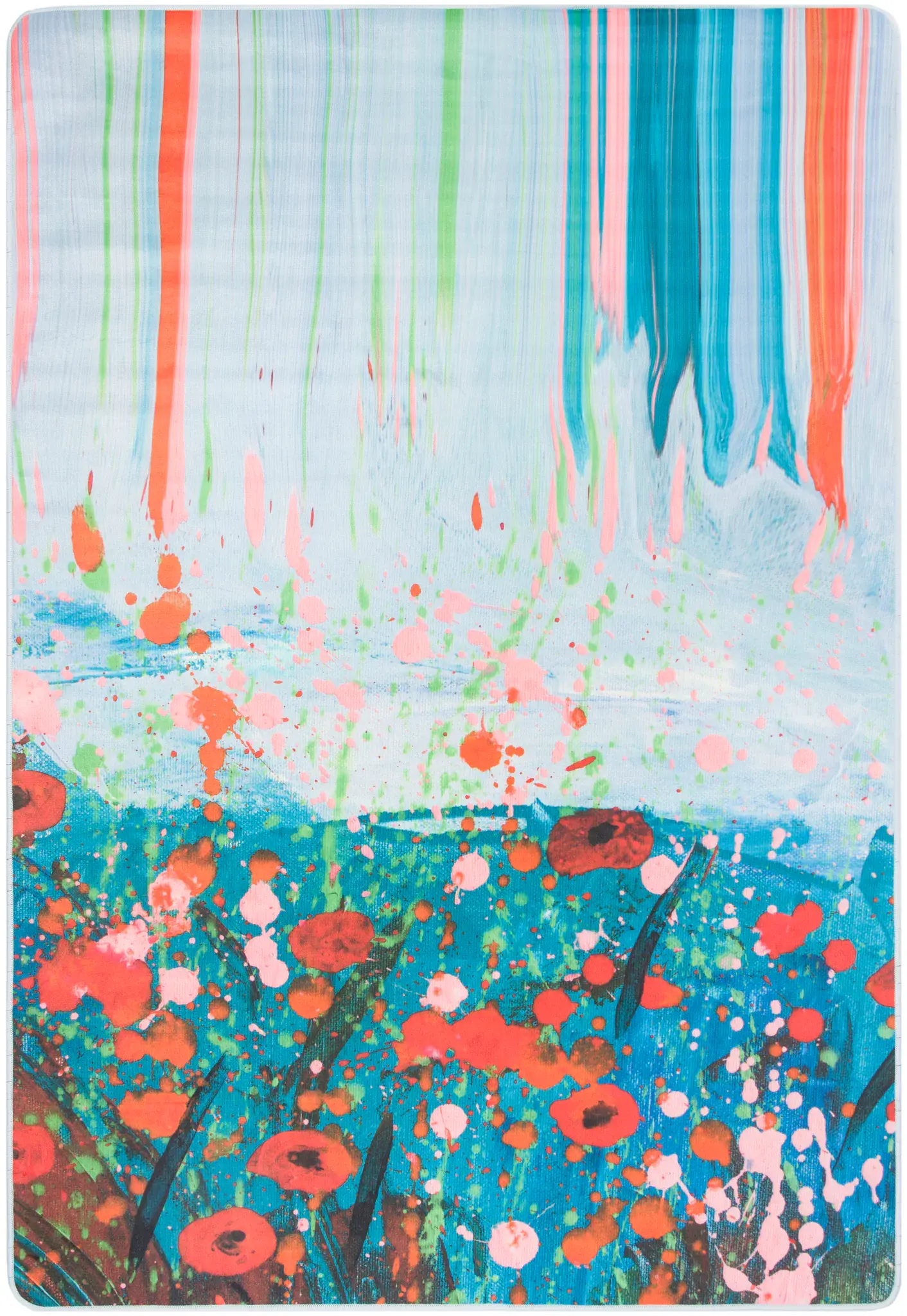 Daytona Painterly Floral Washable Rug