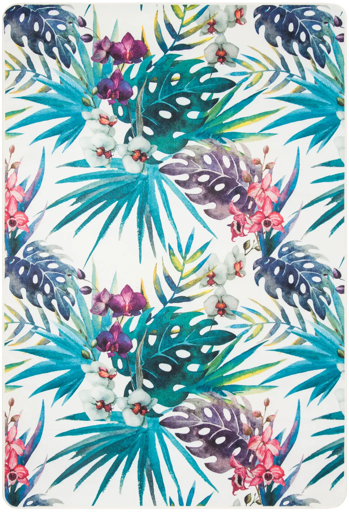 Daytona Tropical Foliage Washable Rug
