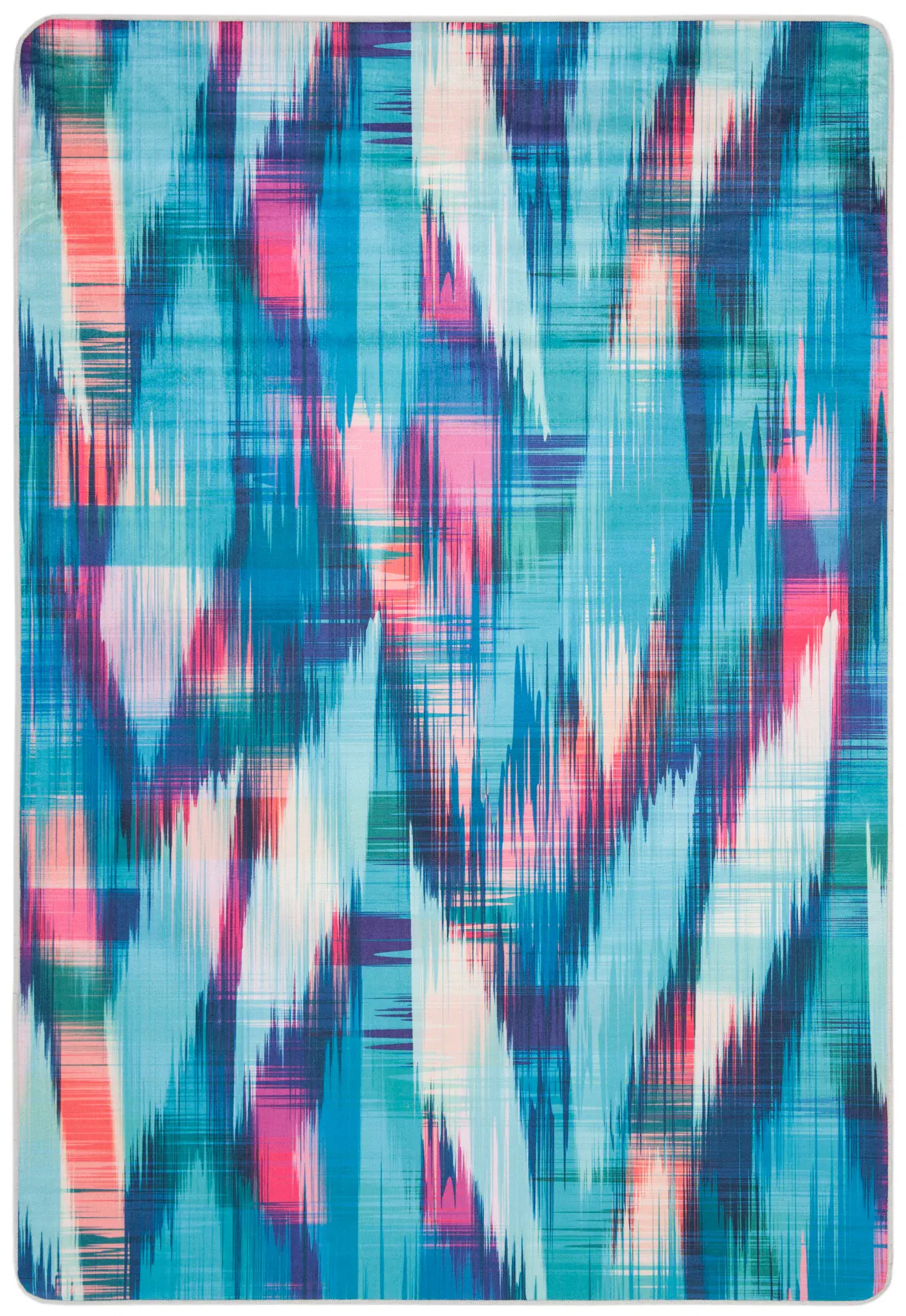 Daytona Ikat Stripe Washable Rug