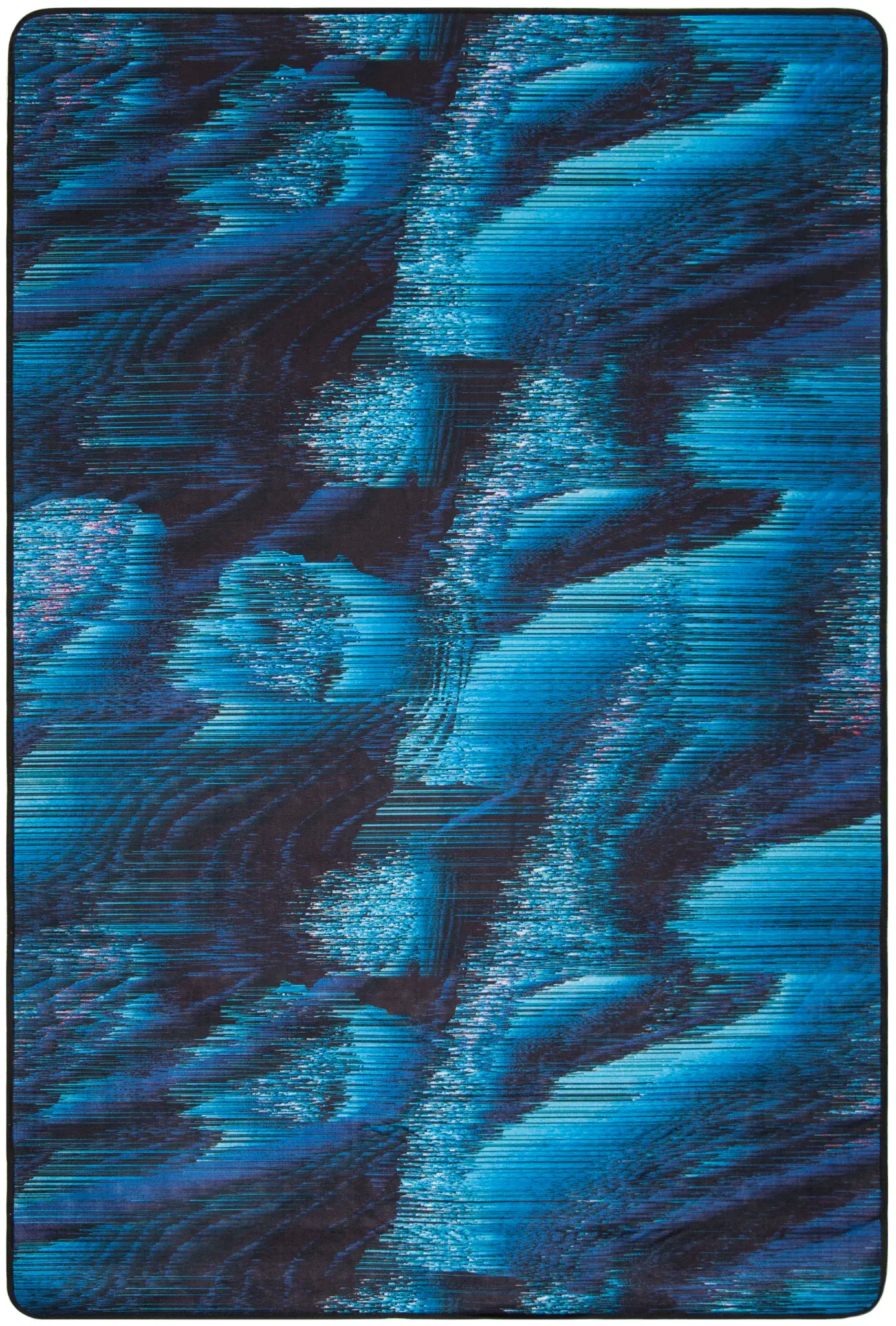 Daytona Abstract Wave Washable Rug