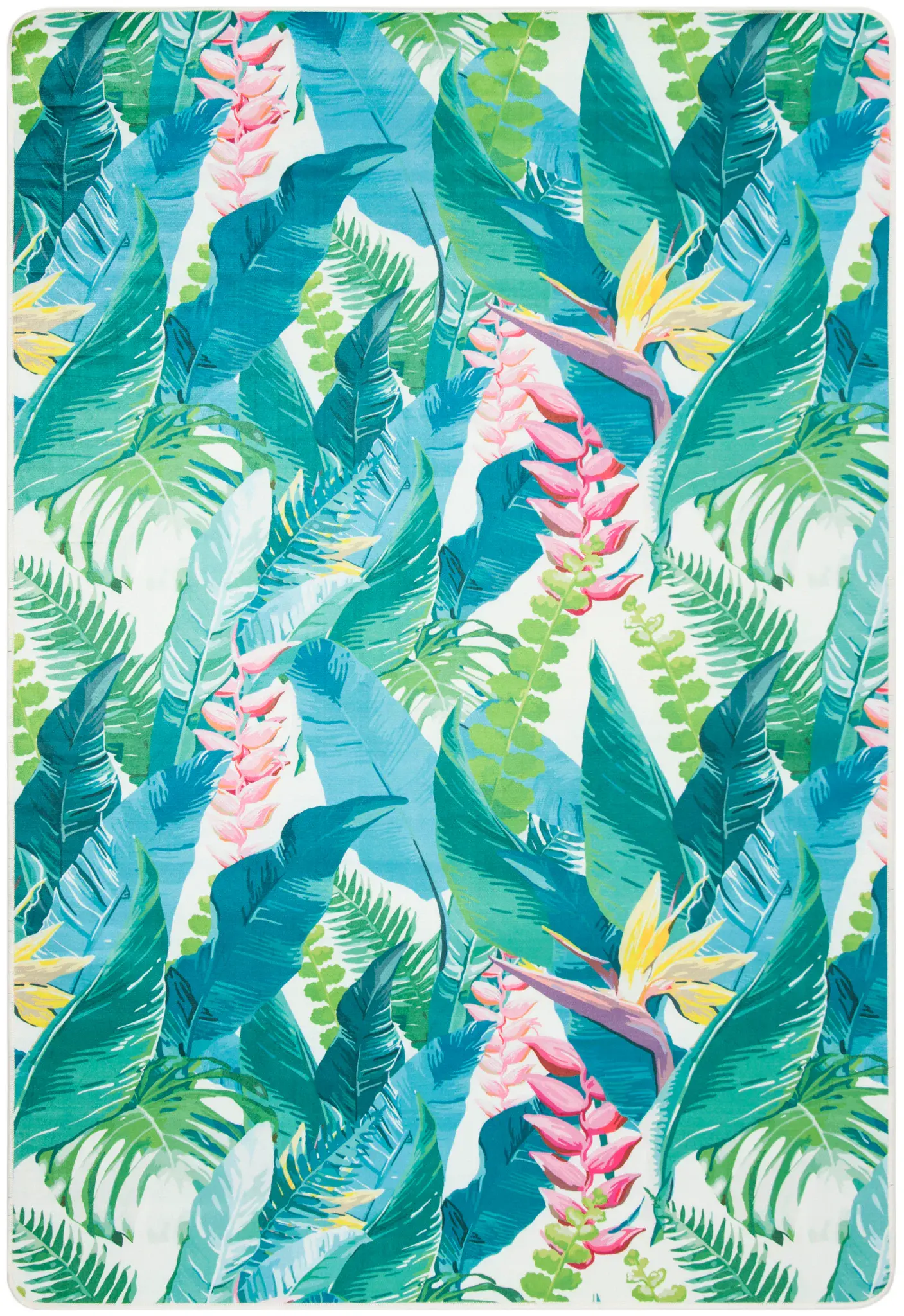 Daytona Tropical Palm Washable Rug