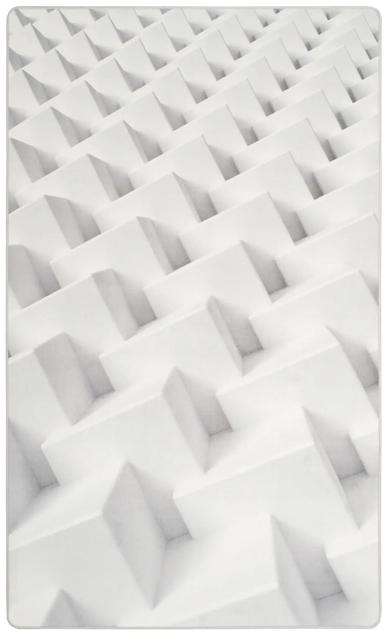 Daytona Dimensional Block Washable Rug