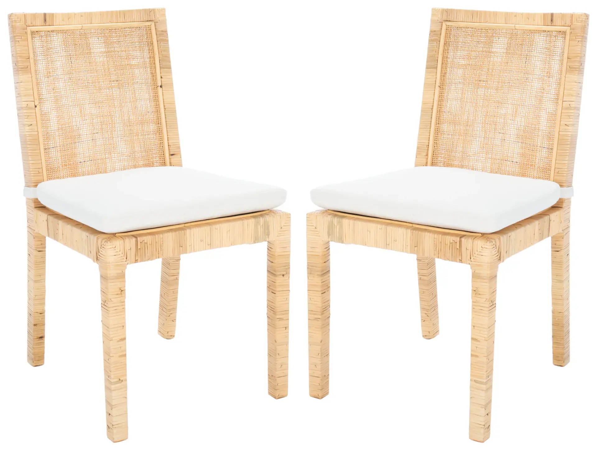 Tojo Cane Dining Chair With Cushion (Set Of 2)