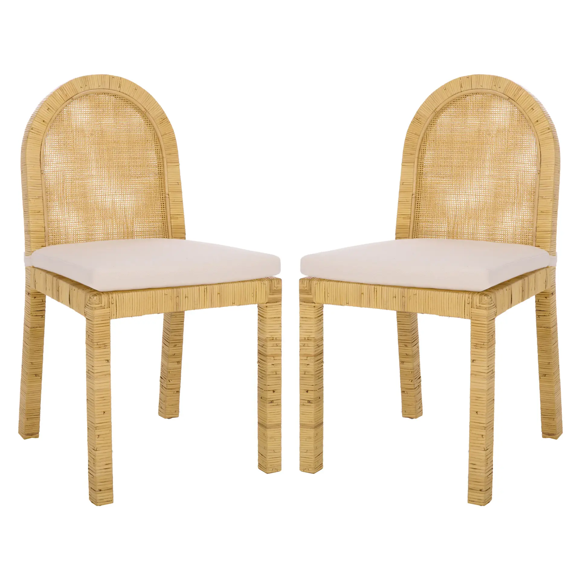 Tojo Cane Roundback Dining Chair (Set Of 2)
