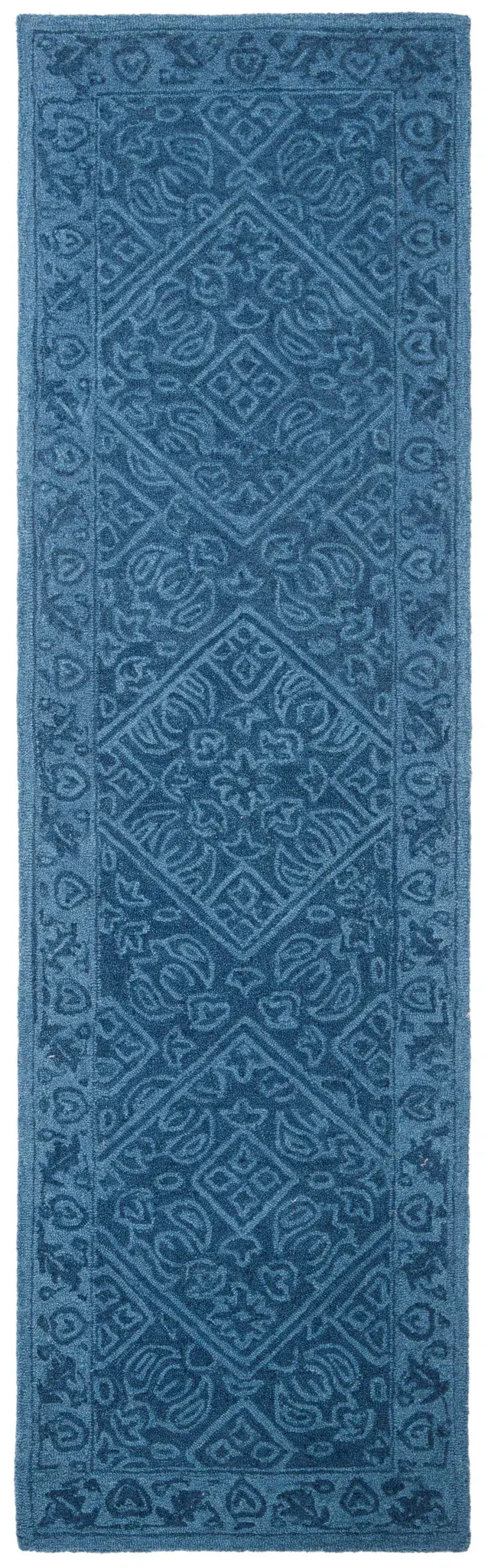 Dip Dye Floral Medallion Hand-Tufted Wool Rug