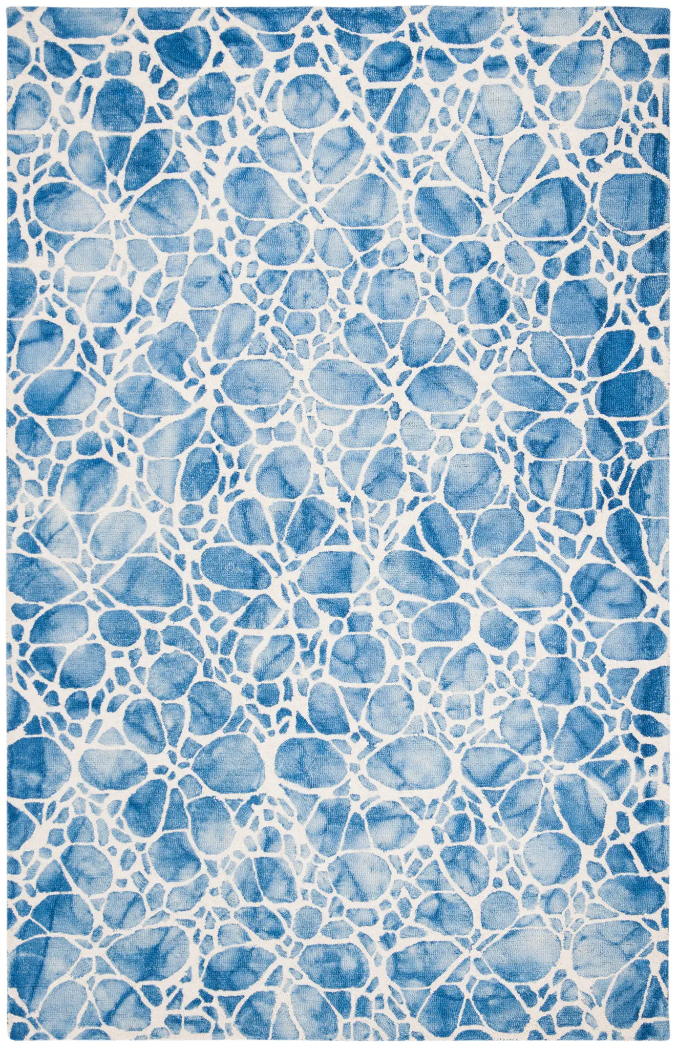 Dip Dye Cellular Hand-Tufted Wool Rug