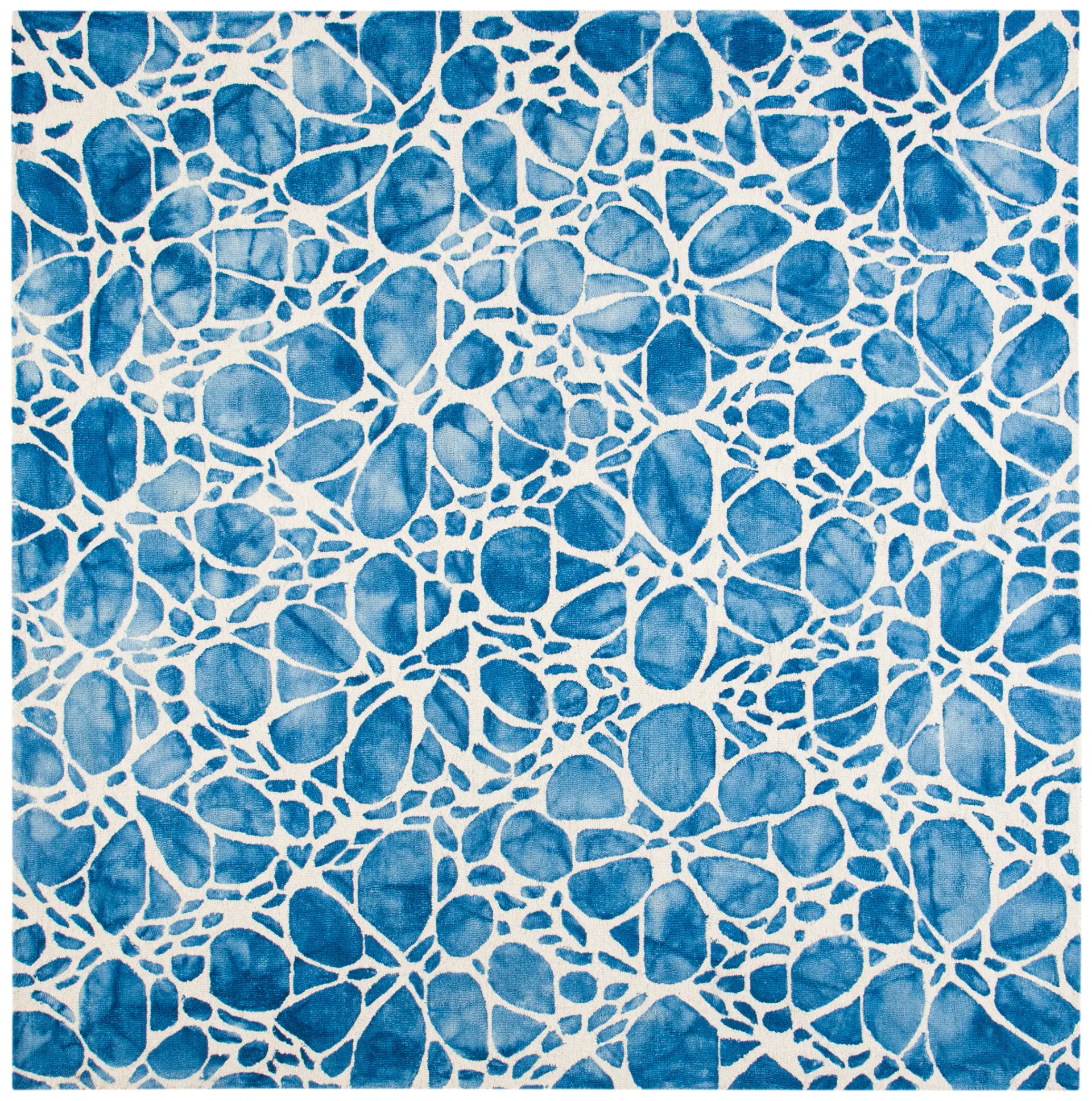 Dip Dye Cellular Hand-Tufted Wool Rug