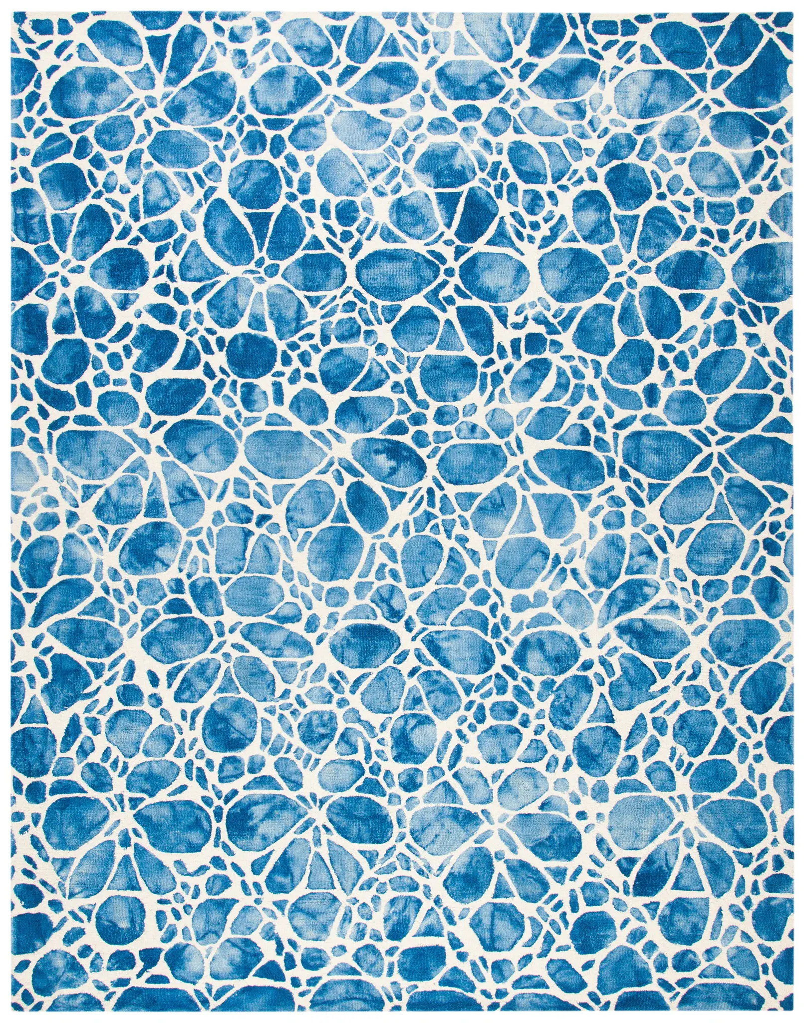 Dip Dye Cellular Hand-Tufted Wool Rug