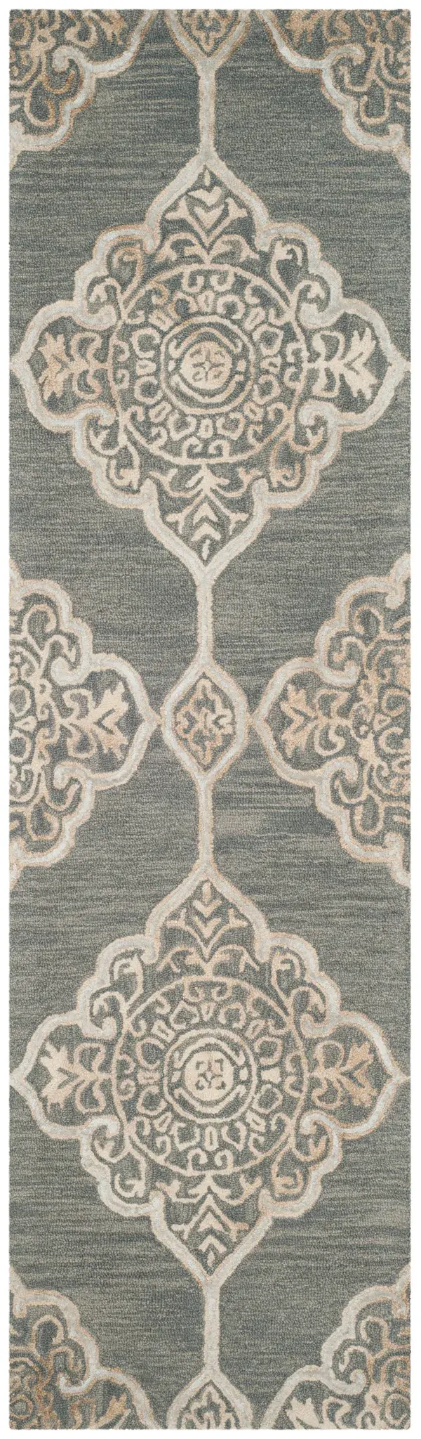 Dip Dye Medallion Hand-Tufted Rug