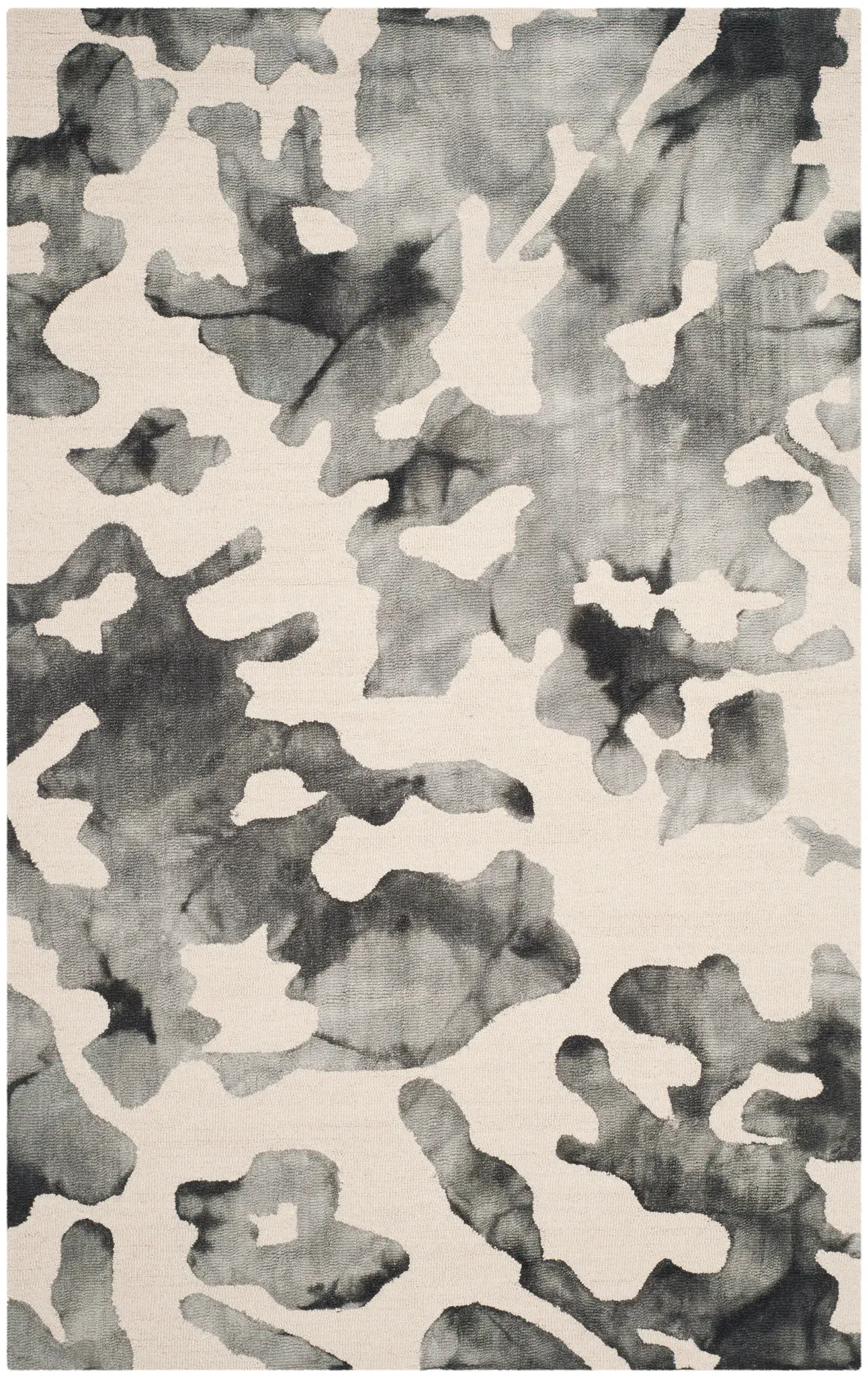 Dip Dye Abstract Hand-Tufted Wool Rug