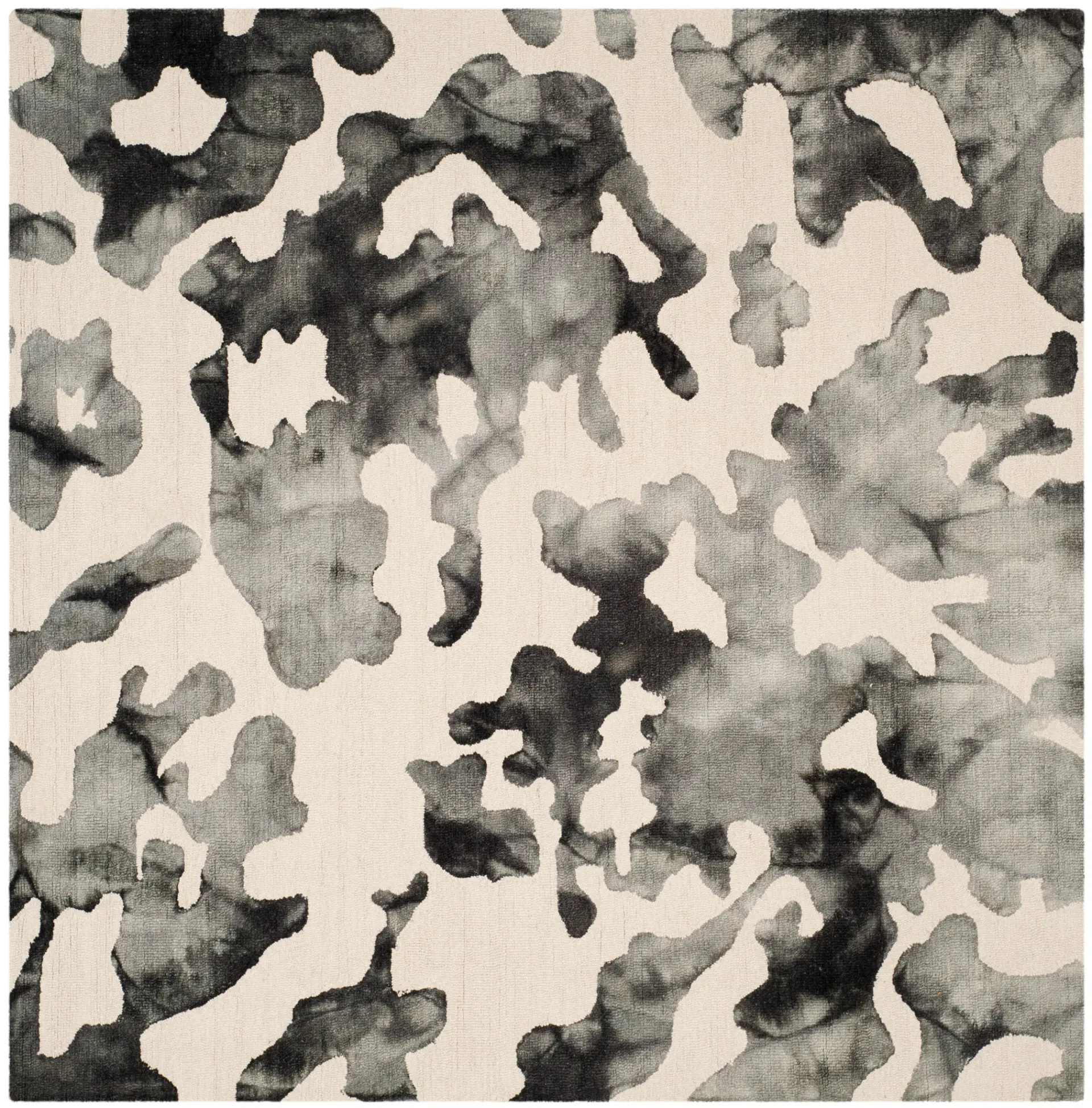 Dip Dye Abstract Hand-Tufted Wool Rug