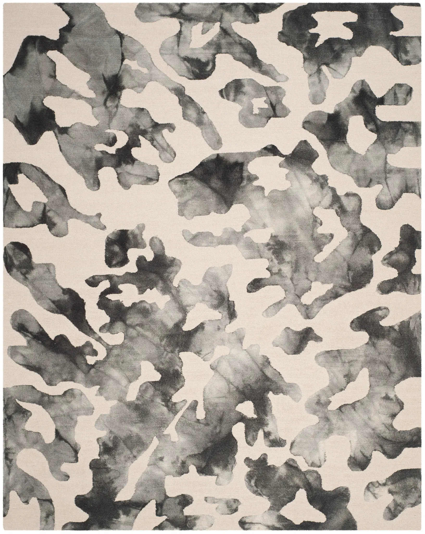 Dip Dye Abstract Hand-Tufted Wool Rug